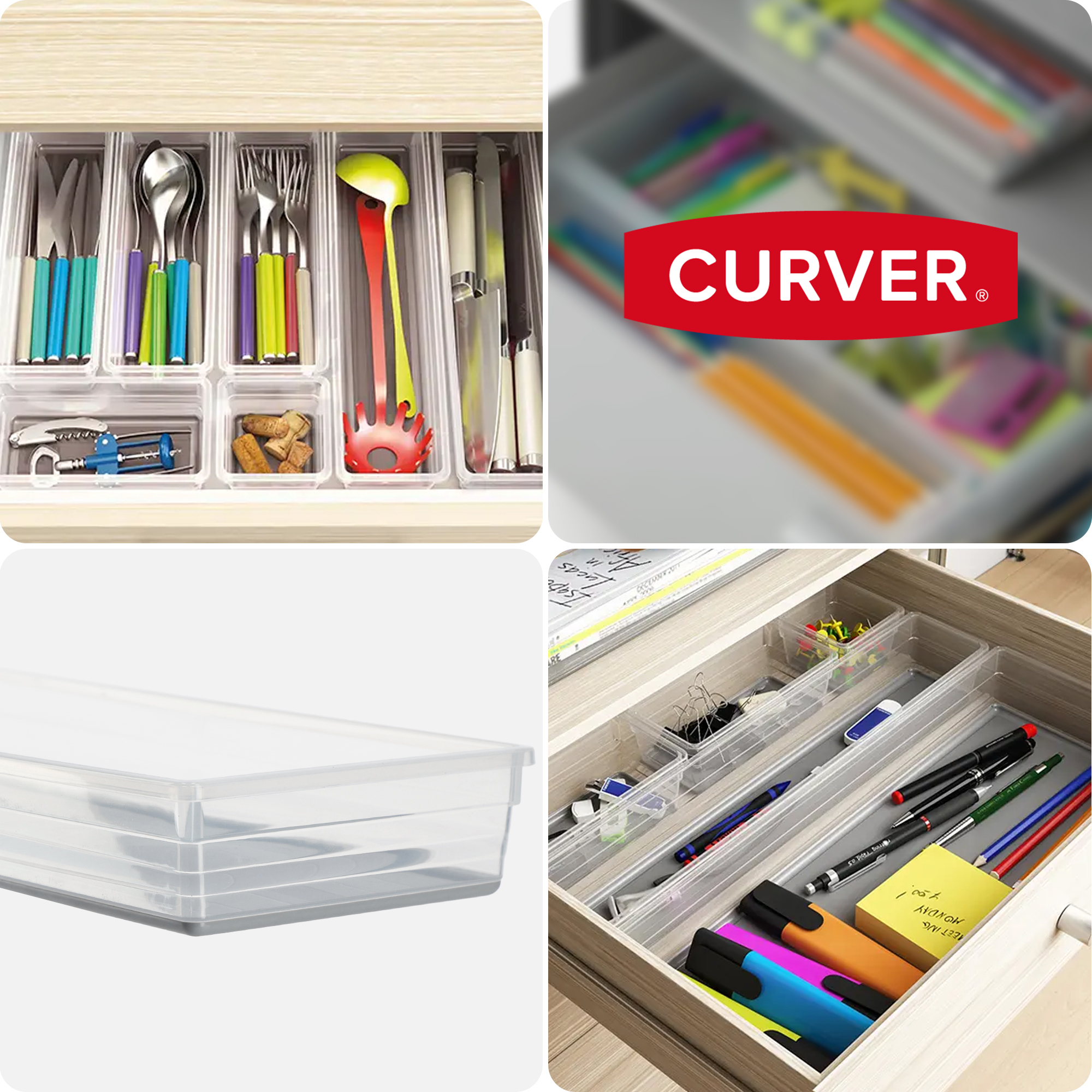 Organizer do szuflady Curver Sistemo 37.5 x 15 cm