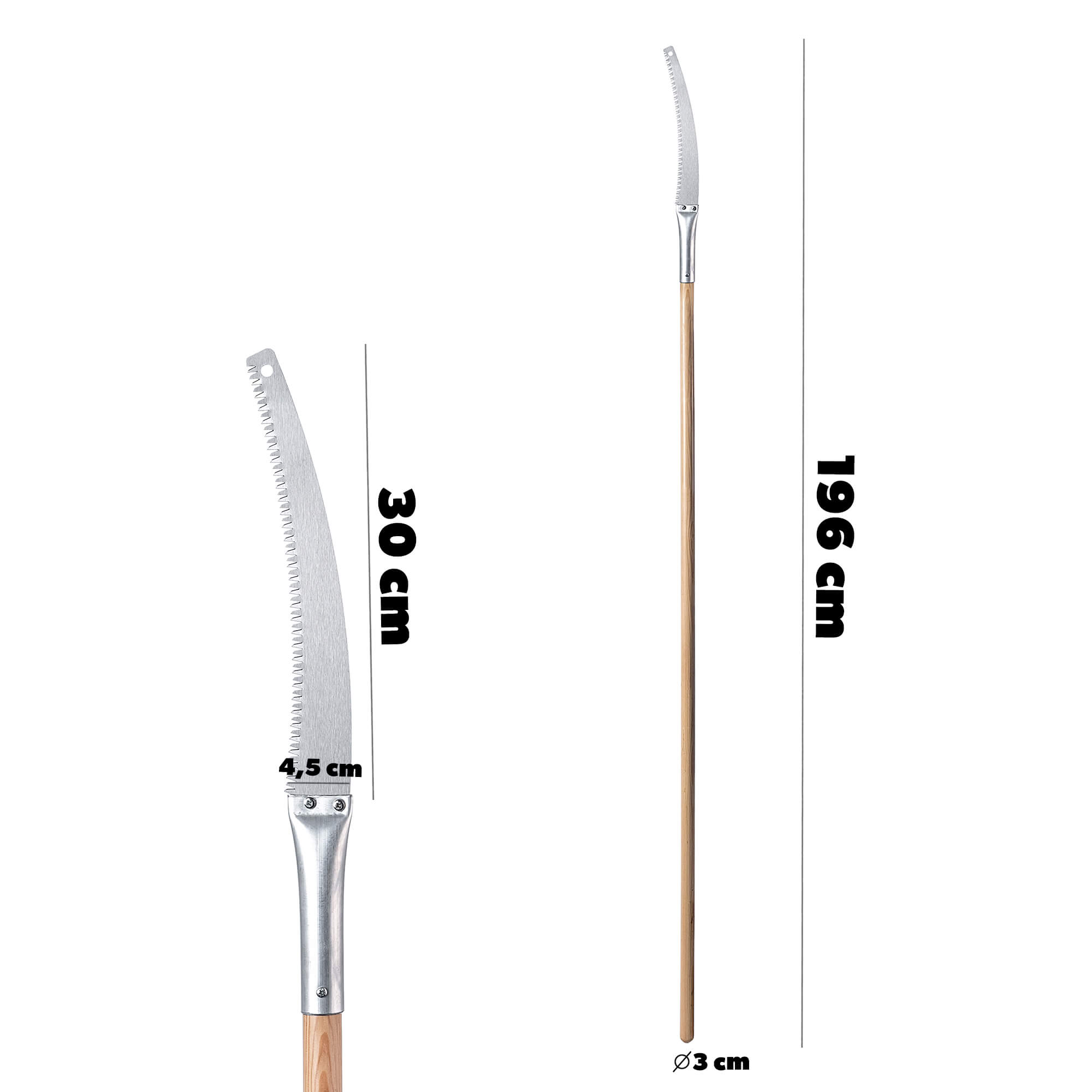 Piłka ogrodnicza Lapas z trzonkiem 30 cm