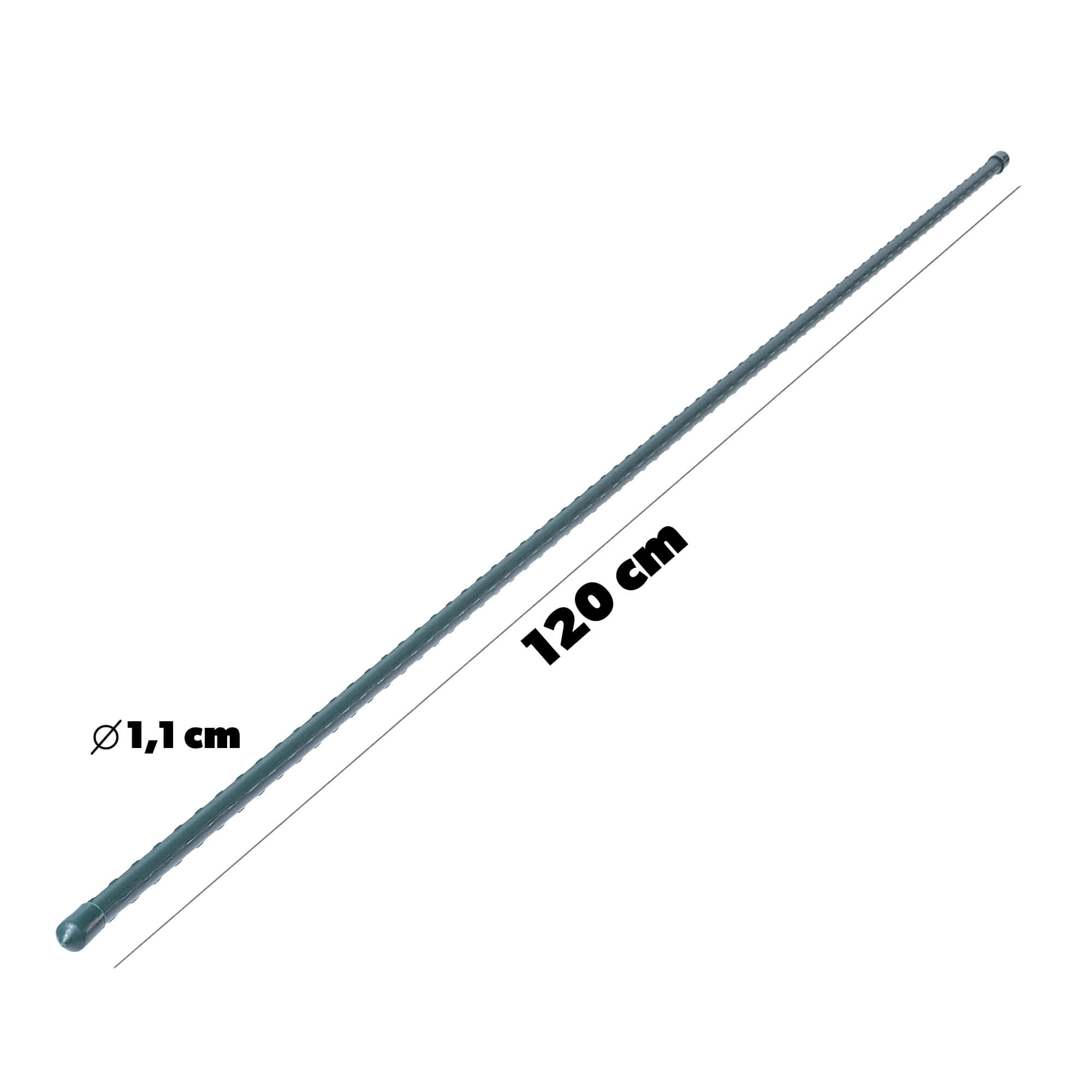 Zestaw tyczek ogrodowych Fumel 120 cm x 11 mm zielone 9 szt.