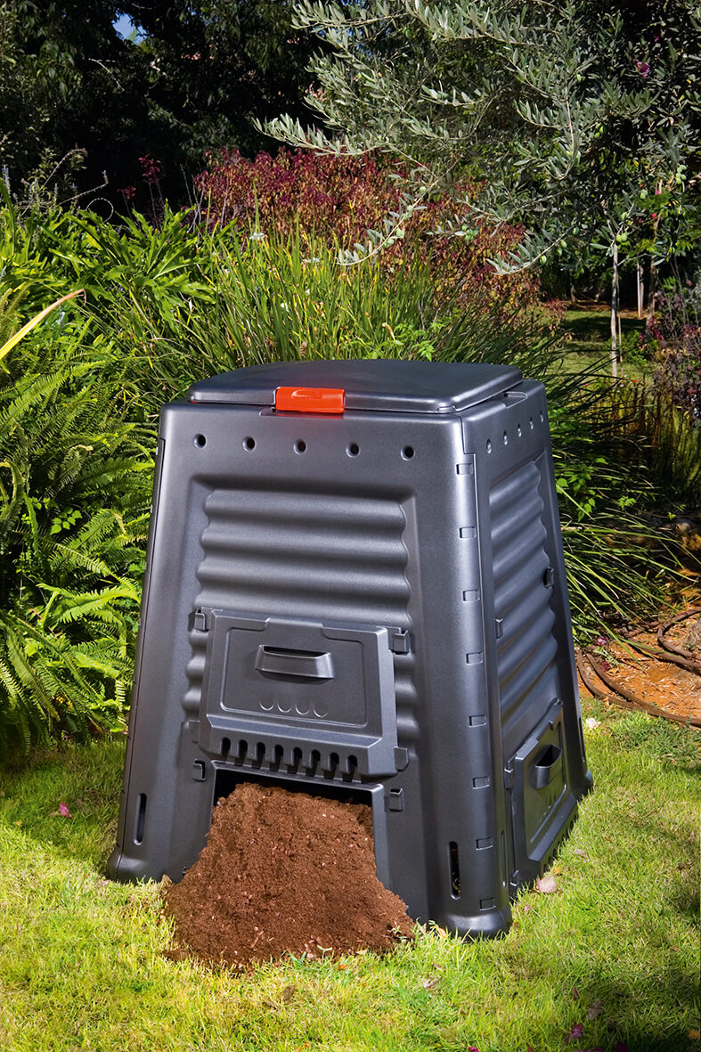 Kompostownik ogrodowy Keter Mega Composter 650L, czarny