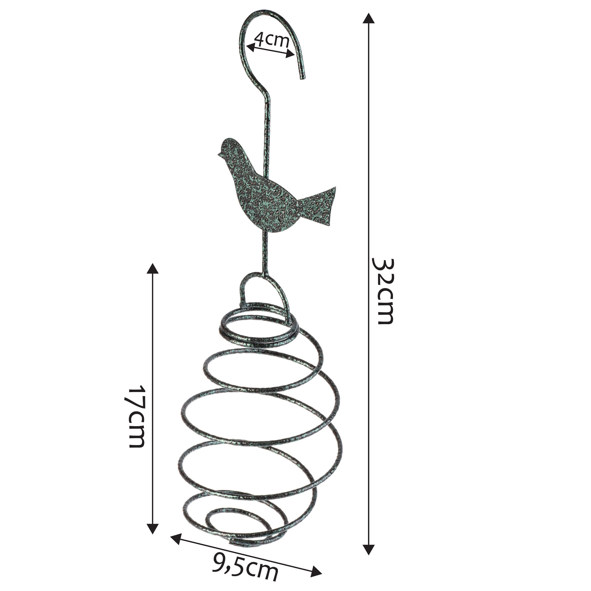 Karmnik dla ptaków 32 x 9 cm, sprężynka