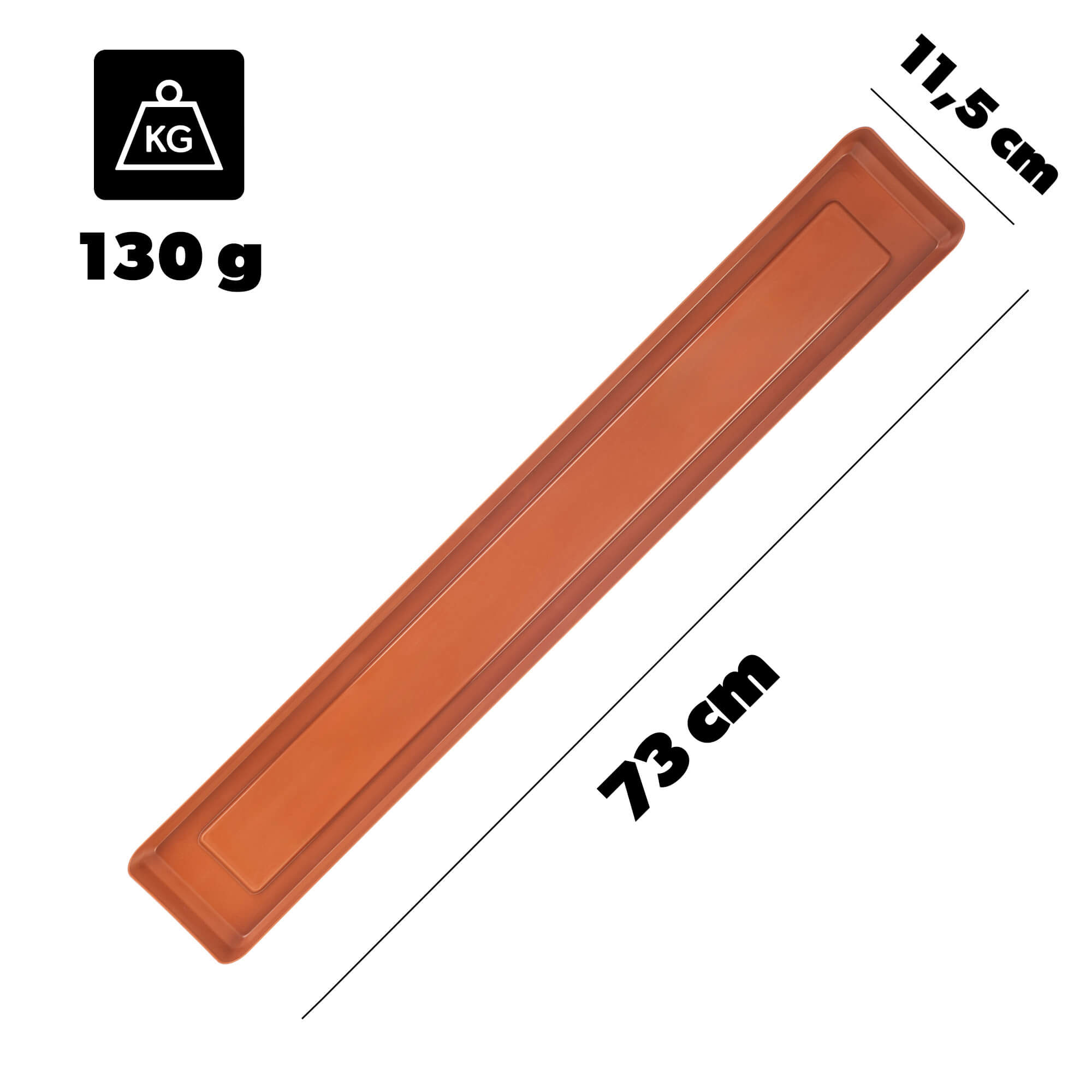 Podstawka pod skrzynkę Paulin 80cm terrakota