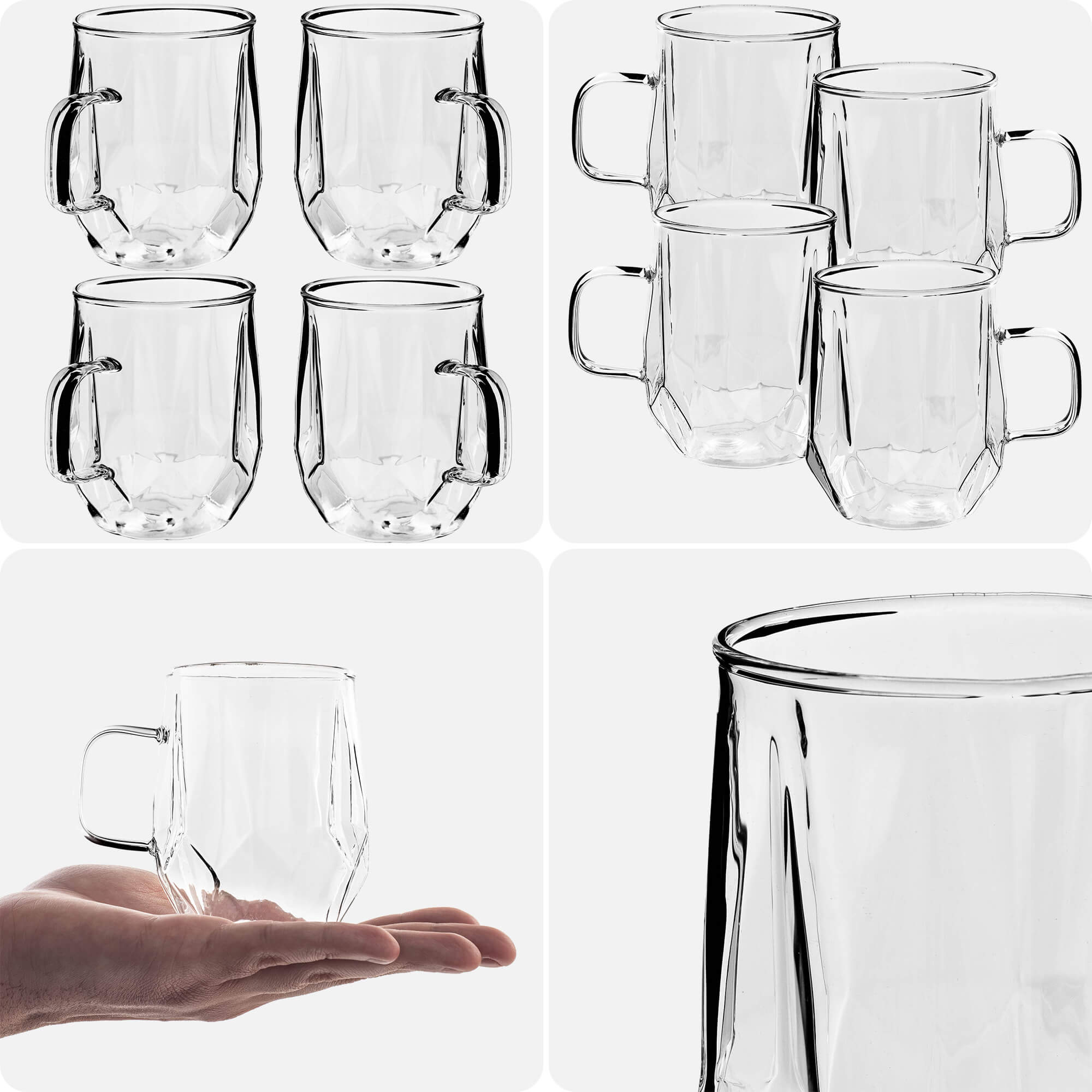 Szklanki do herbaty Tronco 320ml 4szt