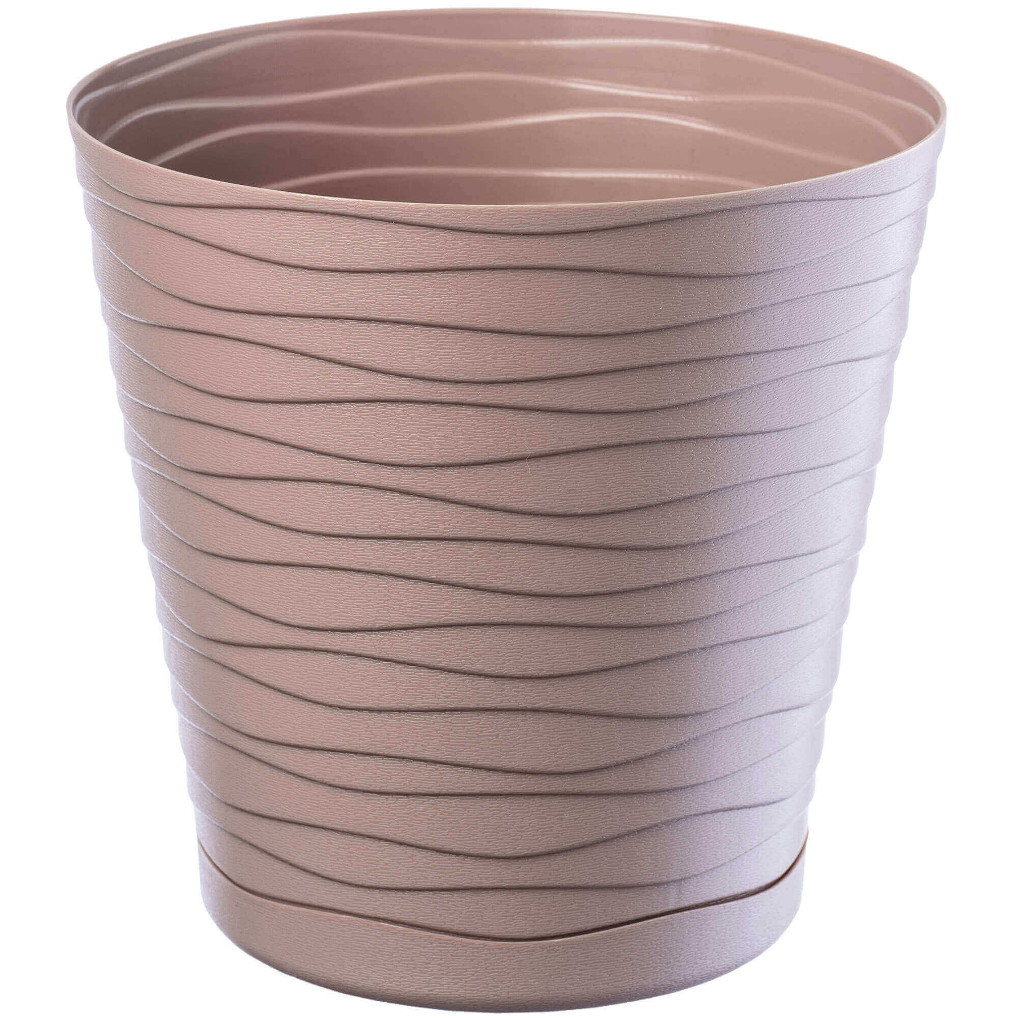 Doniczka z podstawką Greve 25 cm, beżowa