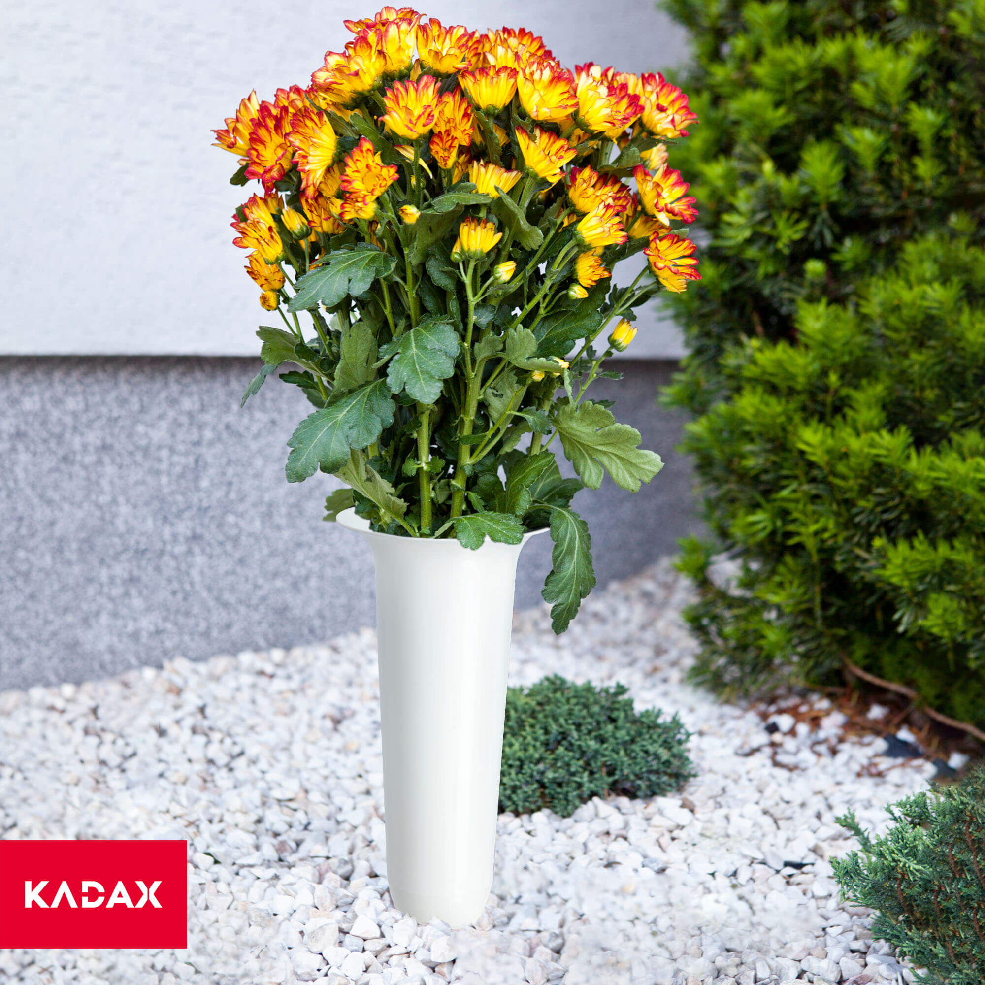 Flakon na cmentarz wbijany Latera 30 x 11 cm, biały