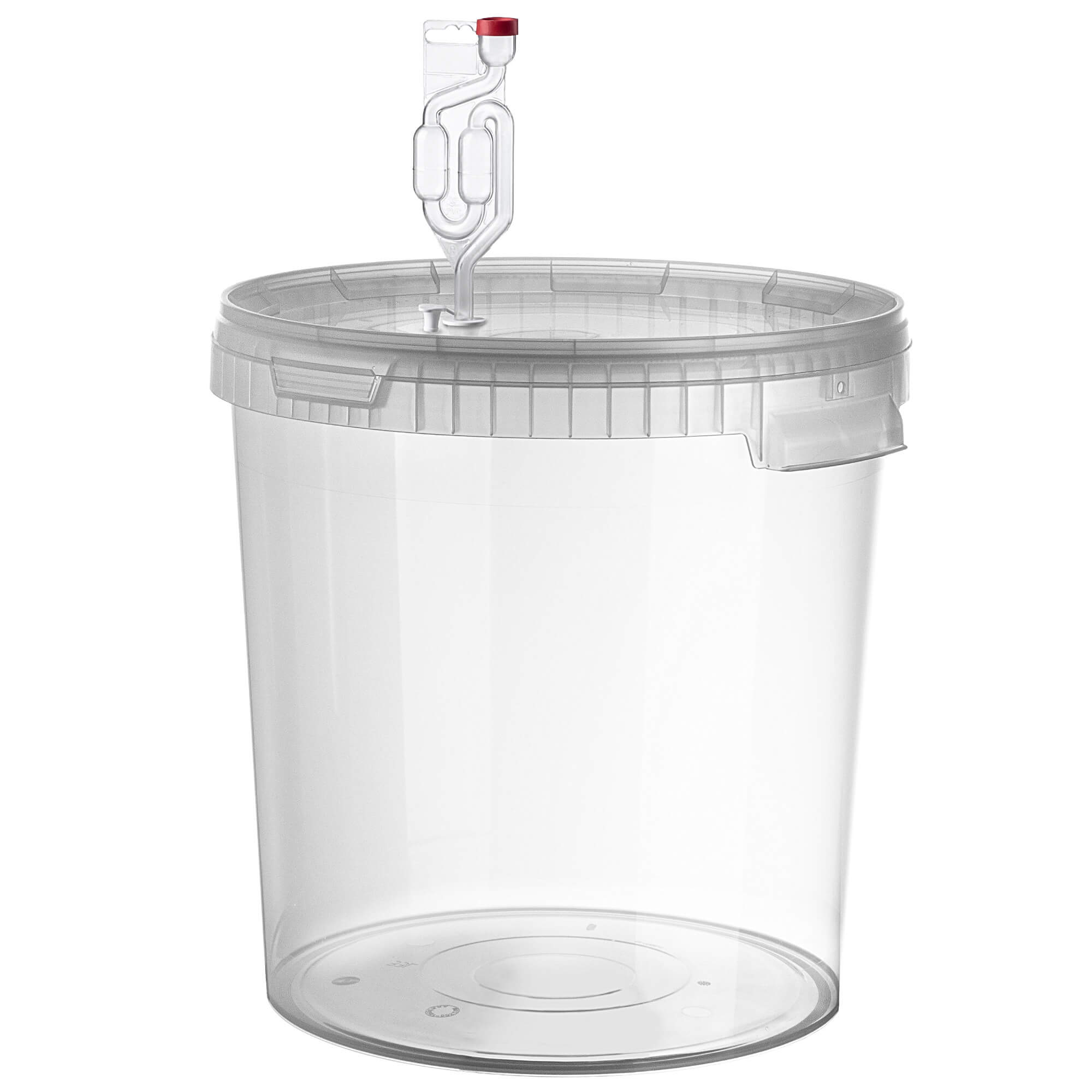 Pojemnik fermentacyjny Acerra z pokrywą 33L transparentny + korek + rurka fermentacyjna