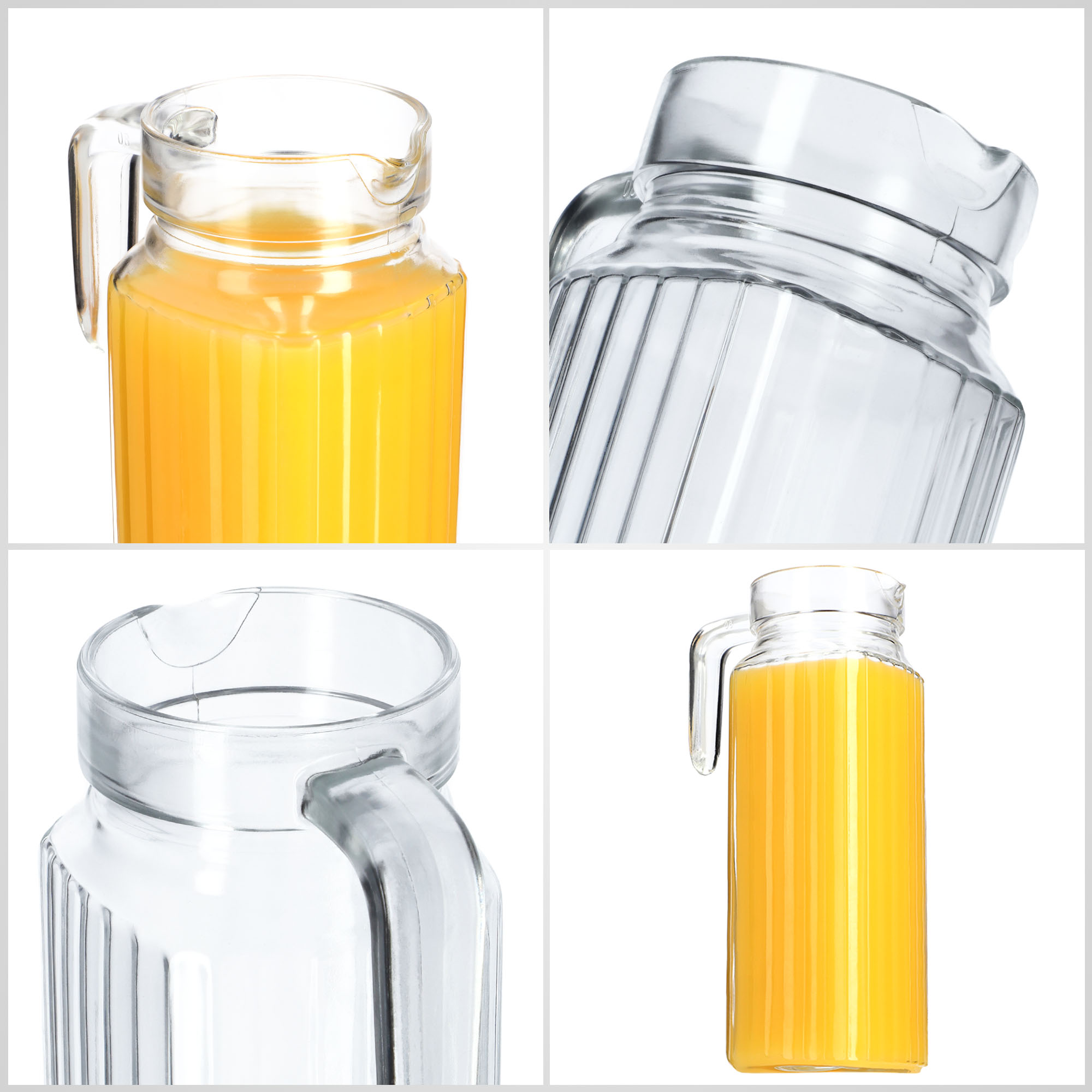 Zestaw szklanek Blera 360 ml 6 szt + Dzbanek Bargano 1,1L
