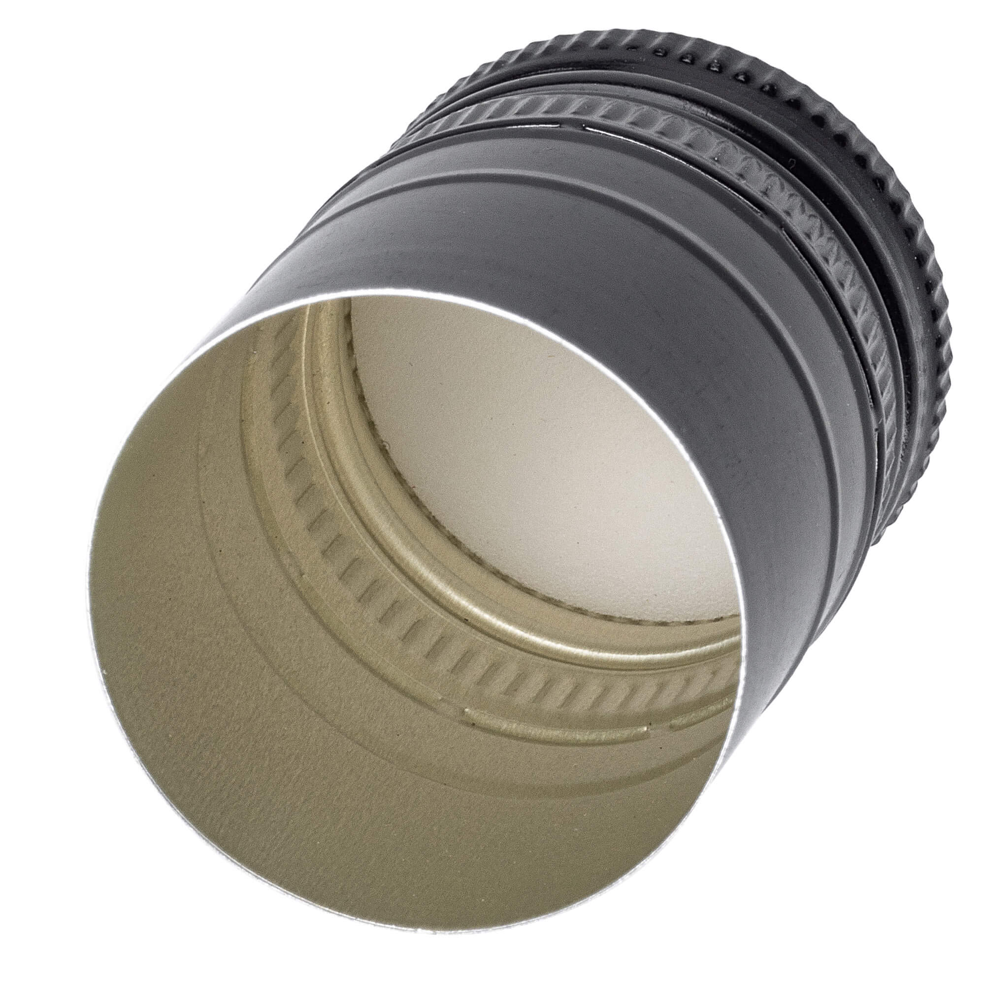 Aluminiowa zakrętka do butelek Annot fi 30mm długa czarna 100 szt.