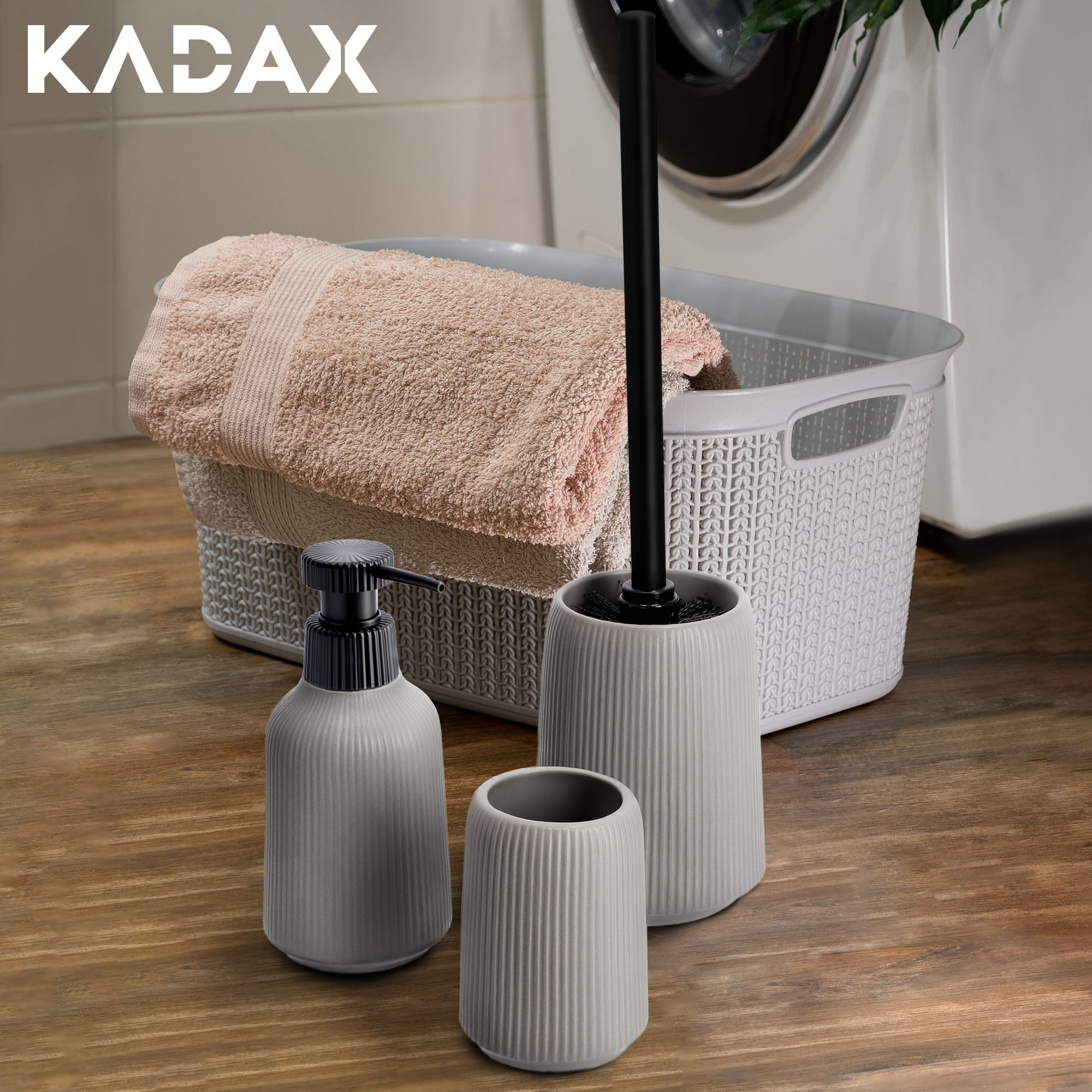 Szczotka do WC Mataro szara 41 x 11 cm, 2 szt.