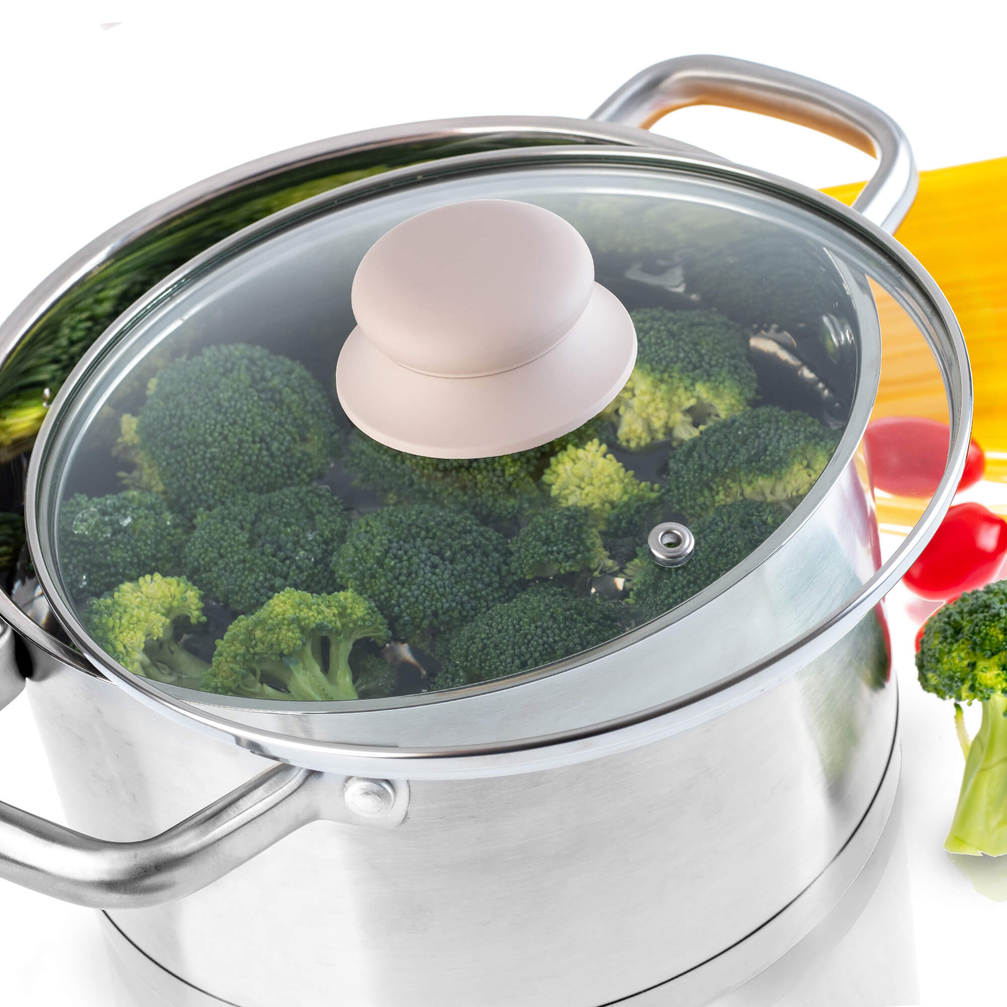 Pokrywa żaroodporna Tolfa z sylikonowym uchwytem, 20 cm