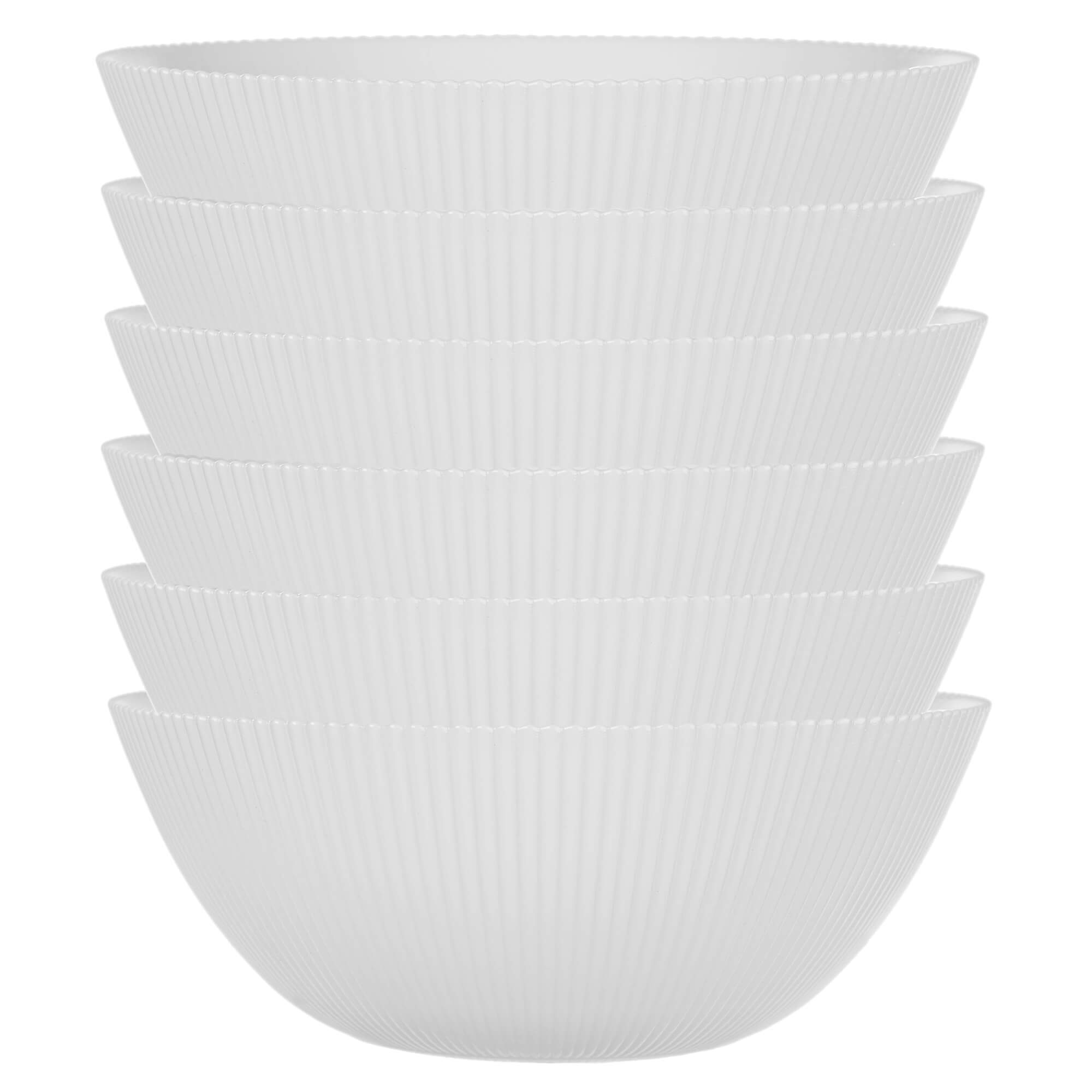 Salaterka szklana Regno 20.3 cm biała 6 szt.