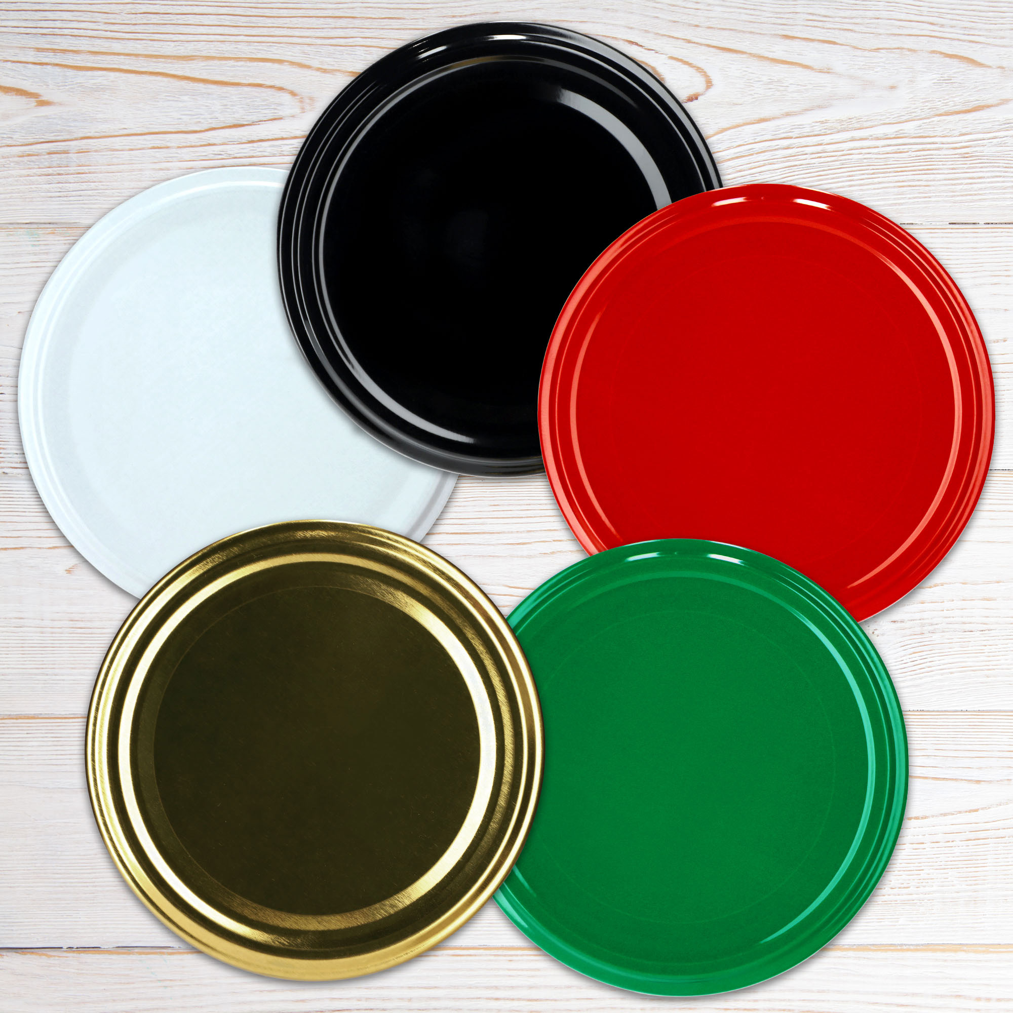 Wieczka do słoików 10szt fi 110 białe