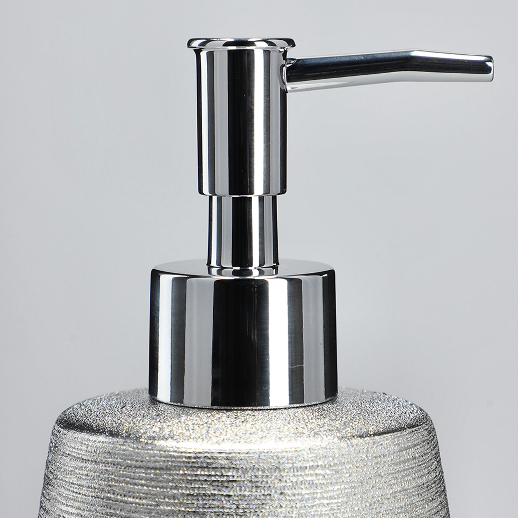 Dozownik na mydło Bari, srebrny