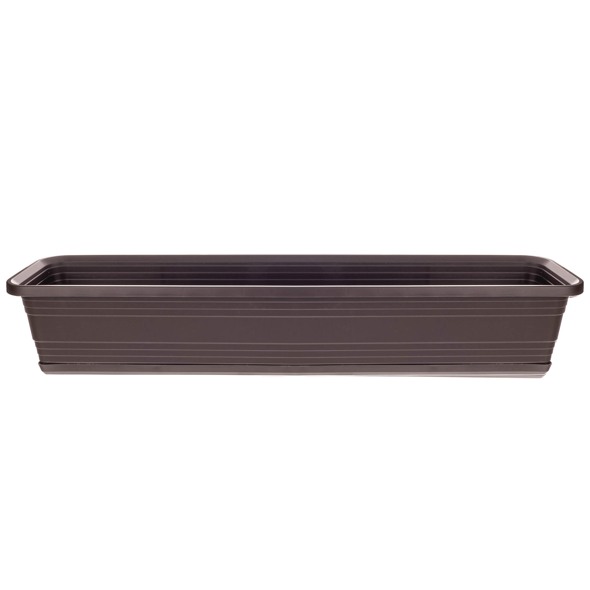 Skrzynka balkonowa z podstawką Paulin 80cm mokka