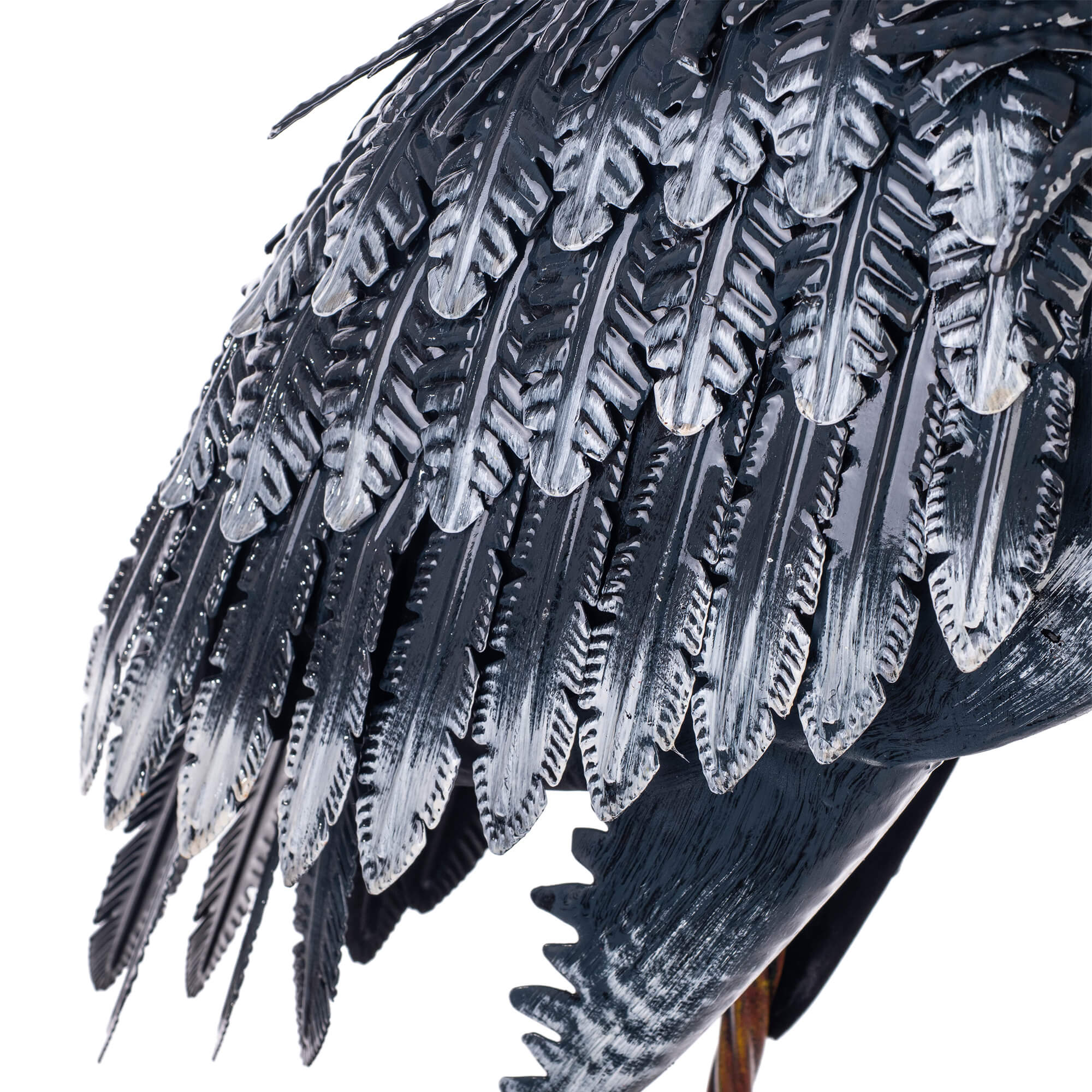 Figura ogrodowa Esson żuraw stalowa 110 cm