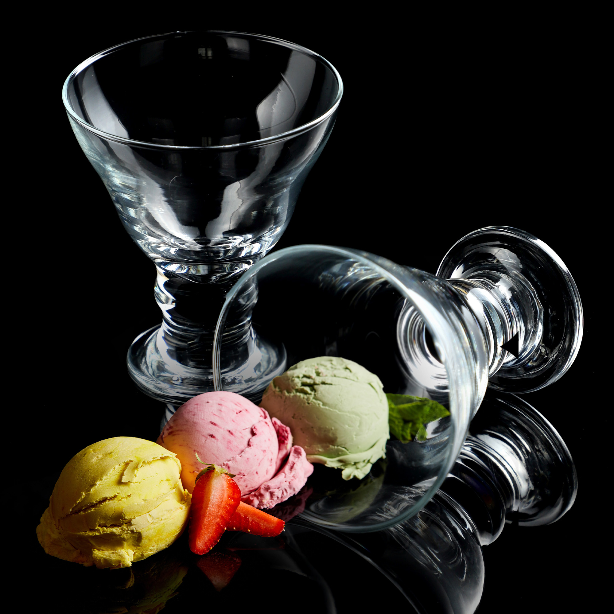 Pucharki do lodów 250 ml Siena, 6 szt.