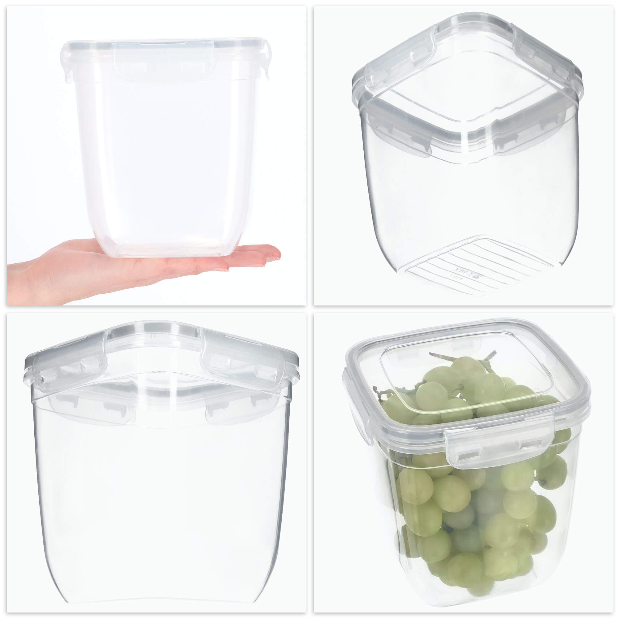 Pojemnik na żywność kwadratowy 1.95L