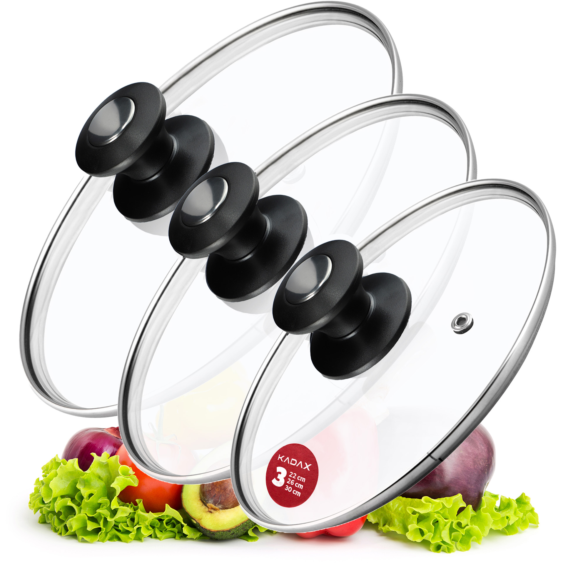 Zestaw pokryw żaroodpornych Barletta 22,26,30 cm