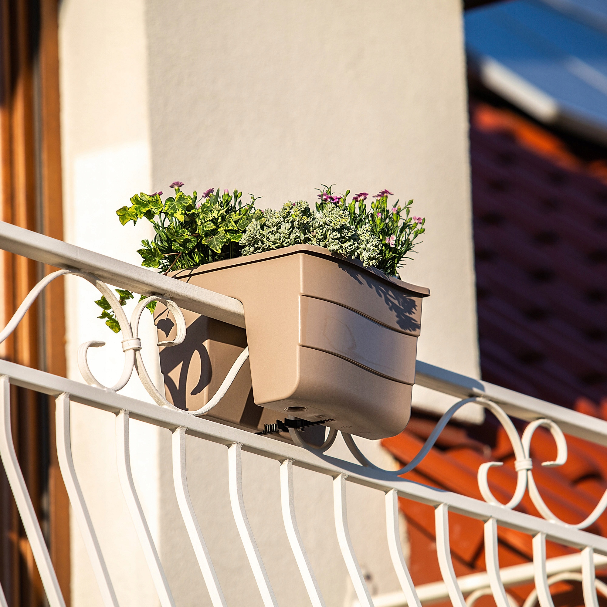 Skrzynka balustradowa Tervo 30cm beżowa