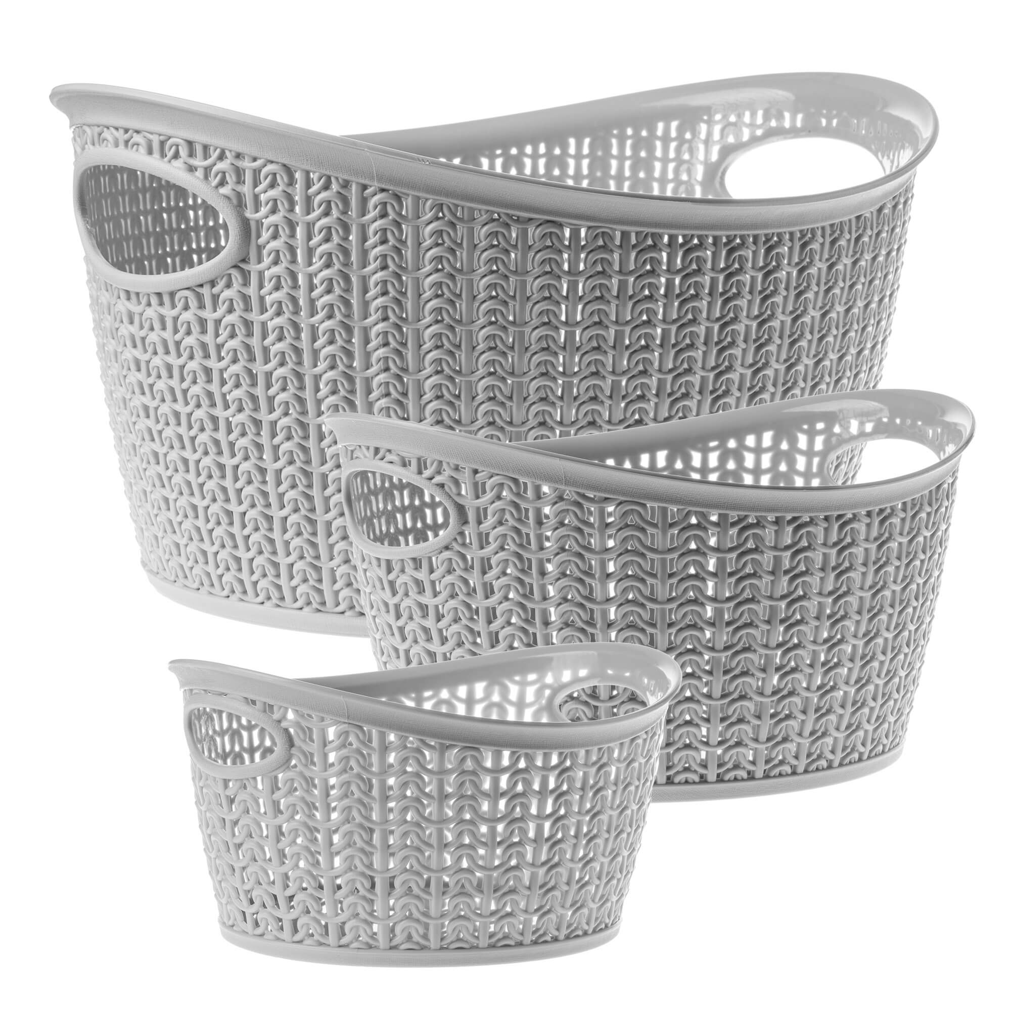 Koszyk plastikowy Malm owalny 1.5L, szary