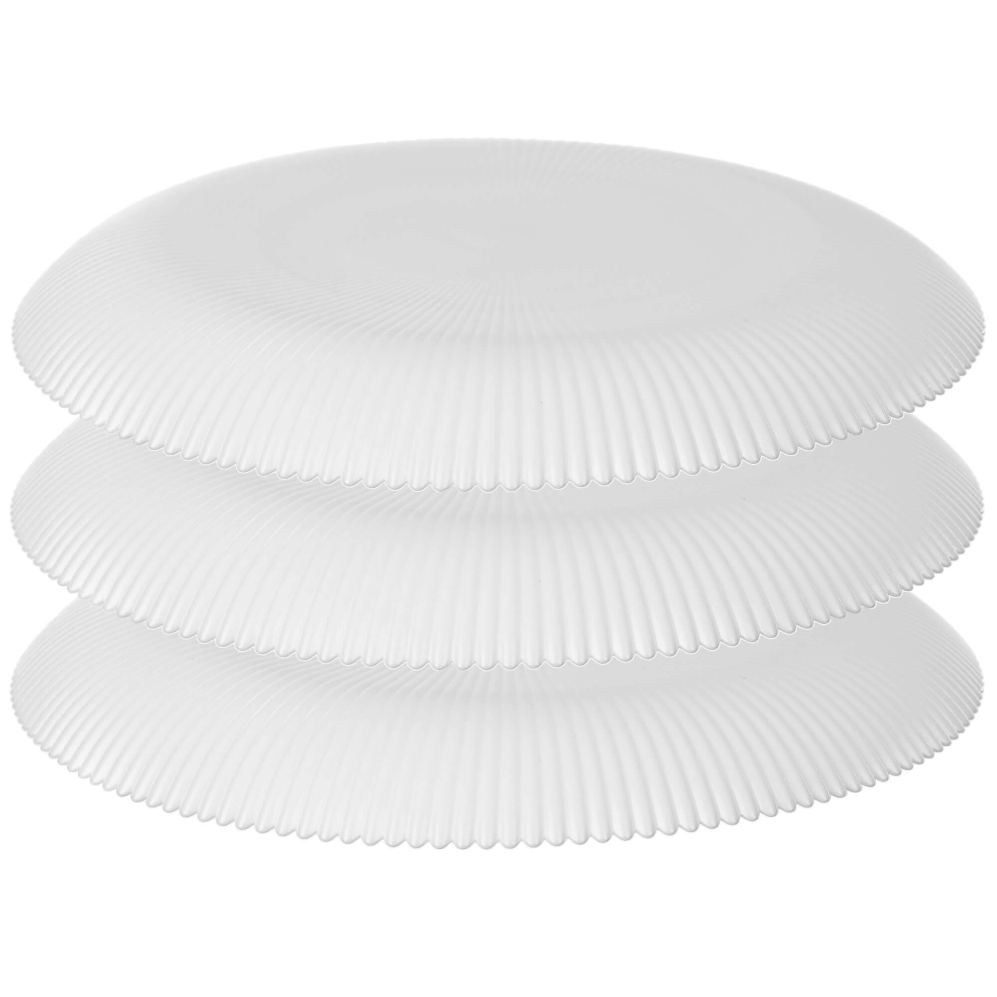 Talerz płytki Regno 26.5 cm biały 3 szt.