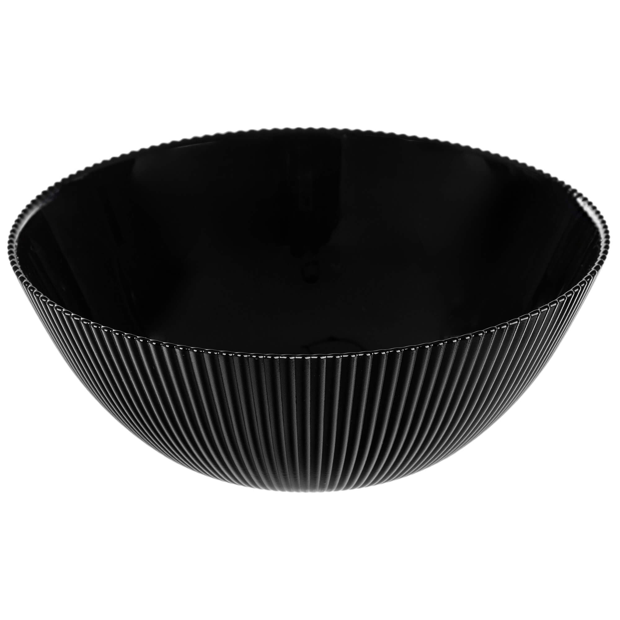 Salaterka szklana Regno 20.3 cm czarna 1 szt.