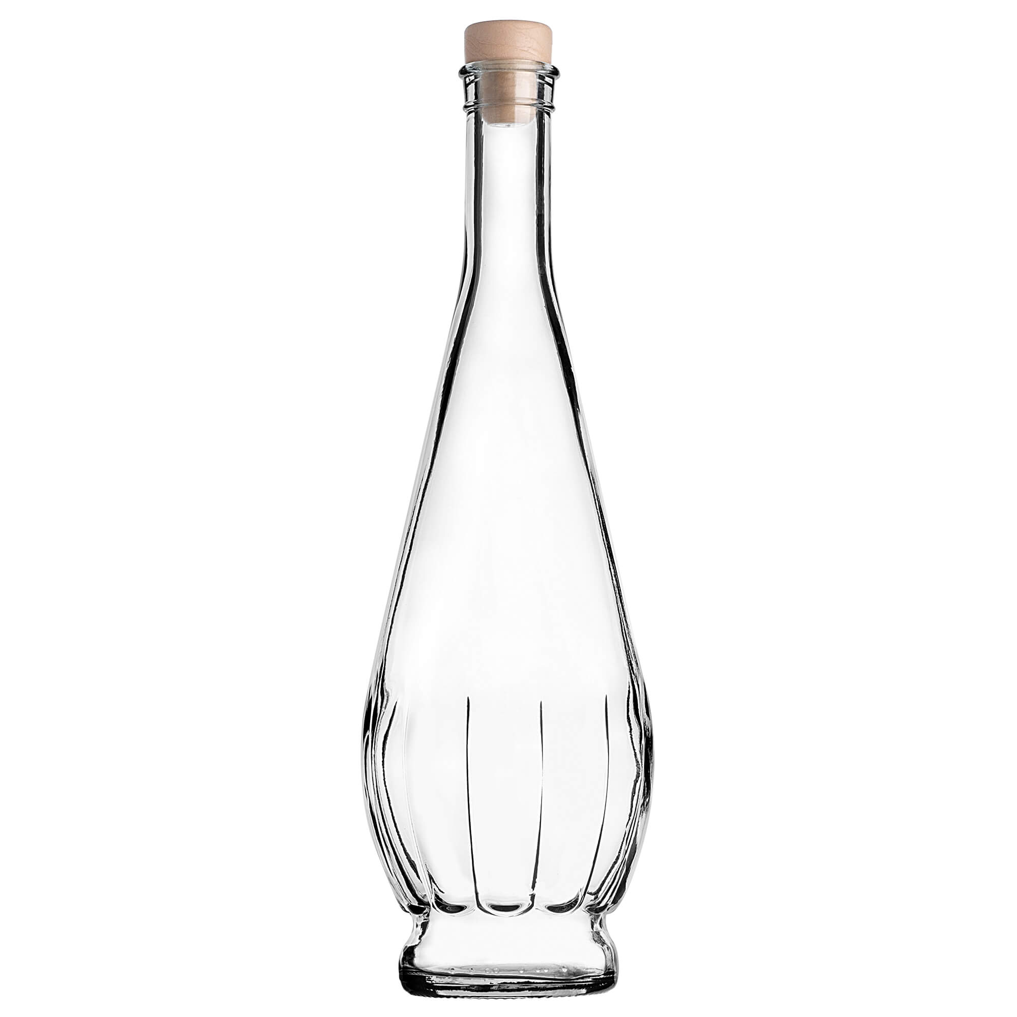 Szklana butelka na nalewkę Cona 750ml z korkiem syntetycznym 5 szt.