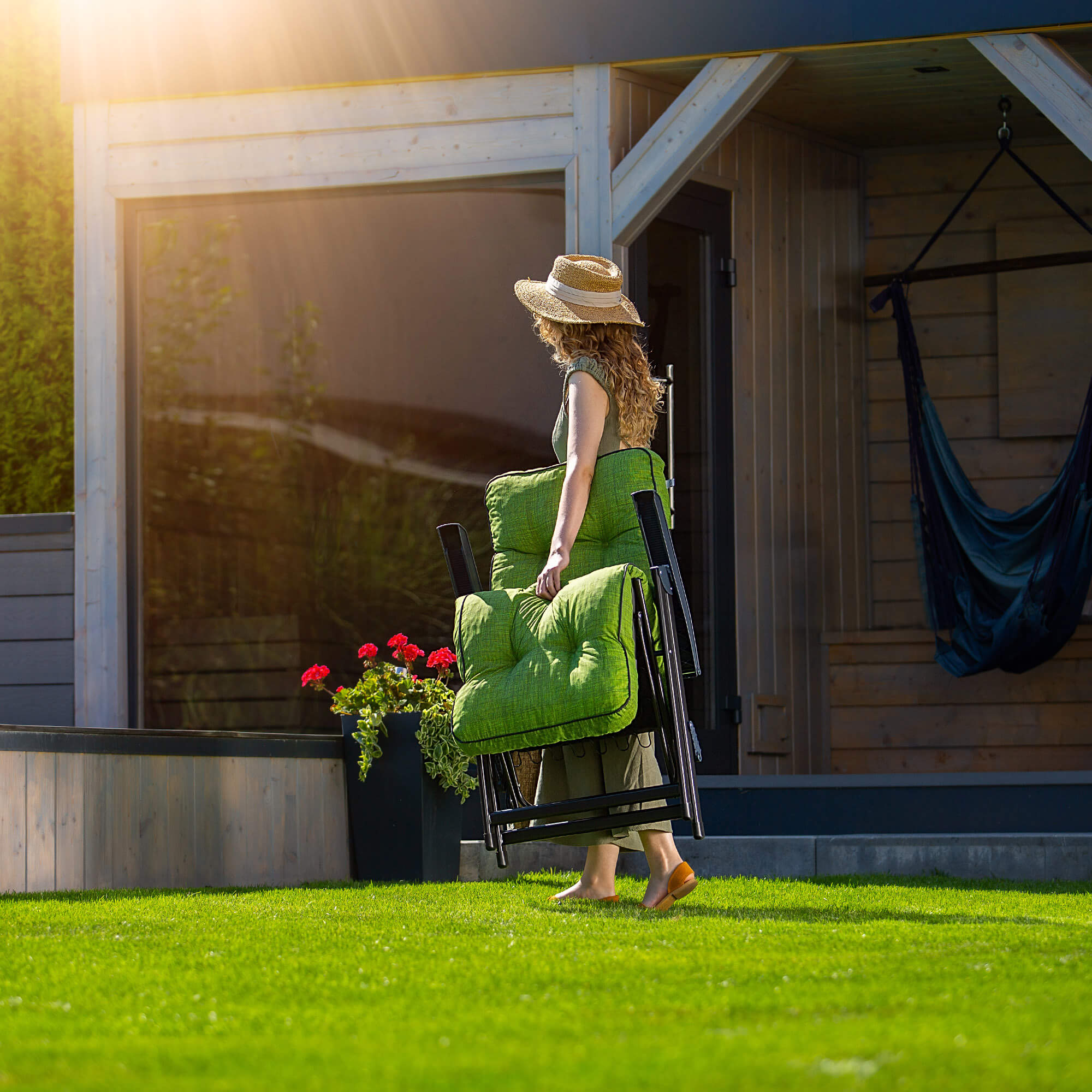 Fotel ogrodowy Almeria Plus zielony