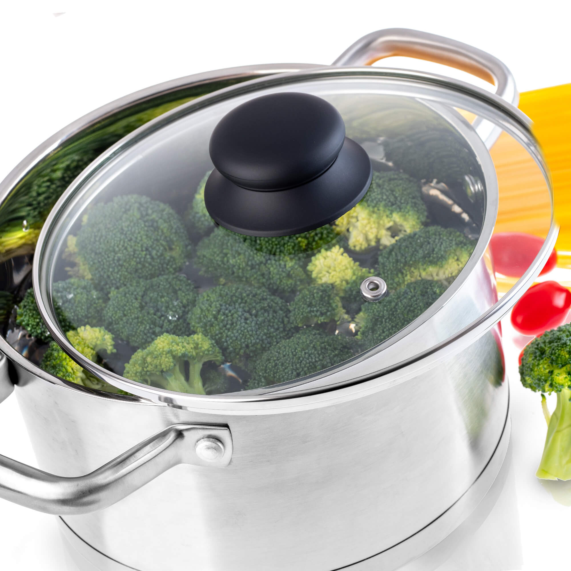 Pokrywa Tolfa z czarnym sylikonowym uchwytem, 26 cm