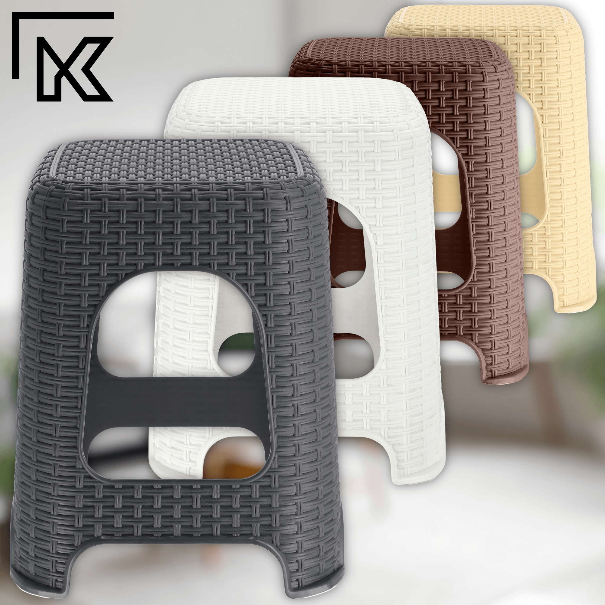 Taboret kuchenny Habol 45 x 26 cm, antracyt