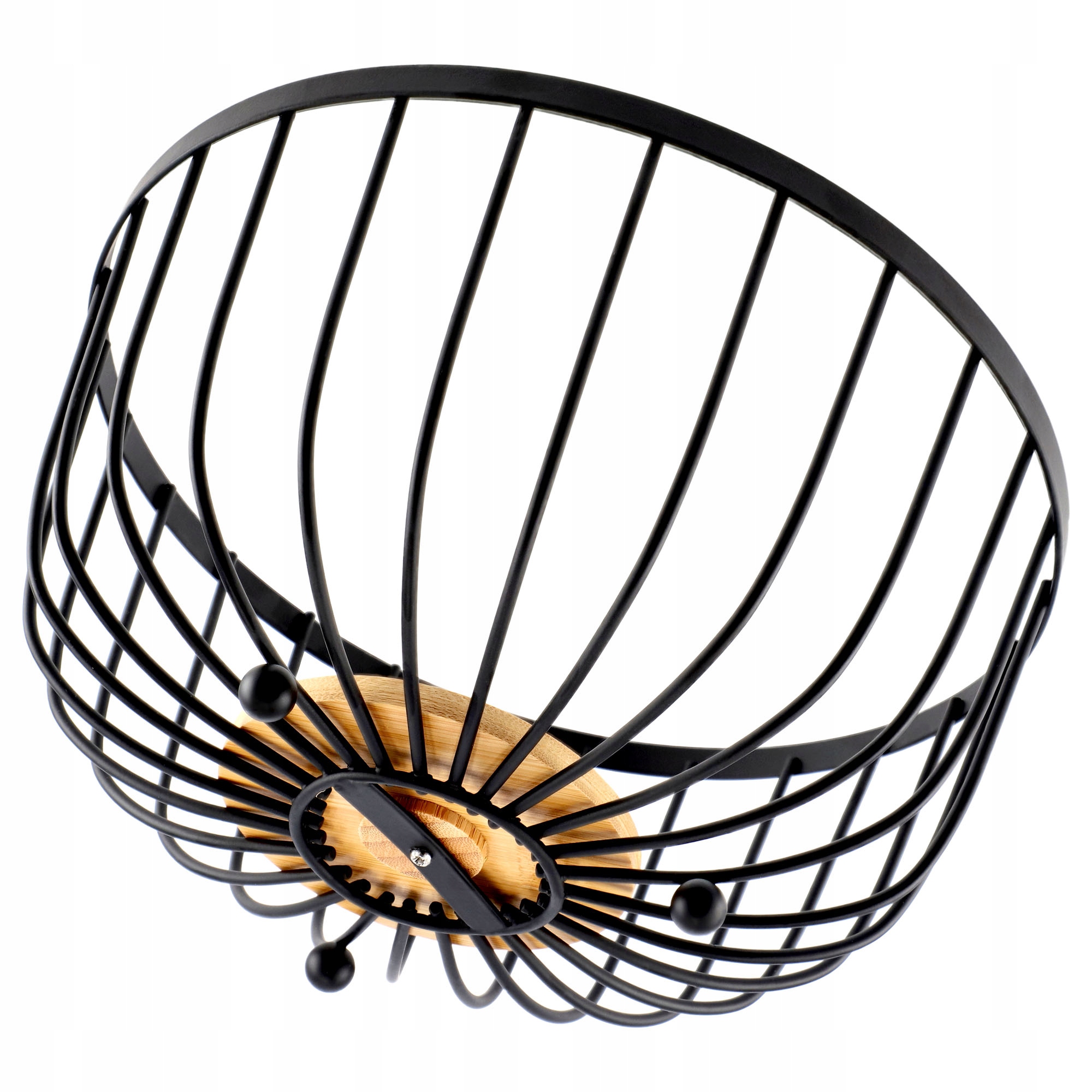 Koszyk metalowy 25 x 13 cm, czarny