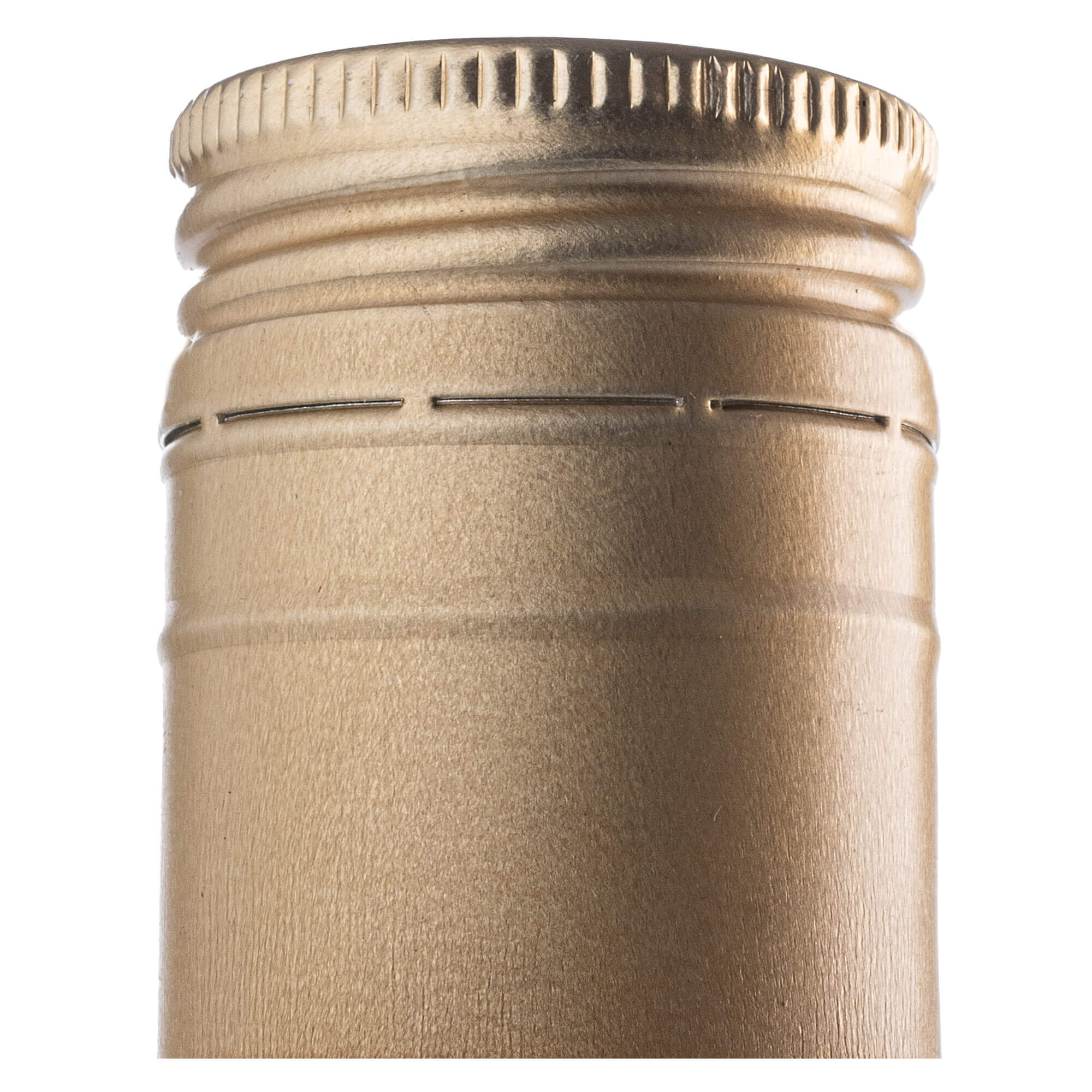 Aluminiowa zakrętka do butelek Annot fi 28mm długa złota 100 szt.