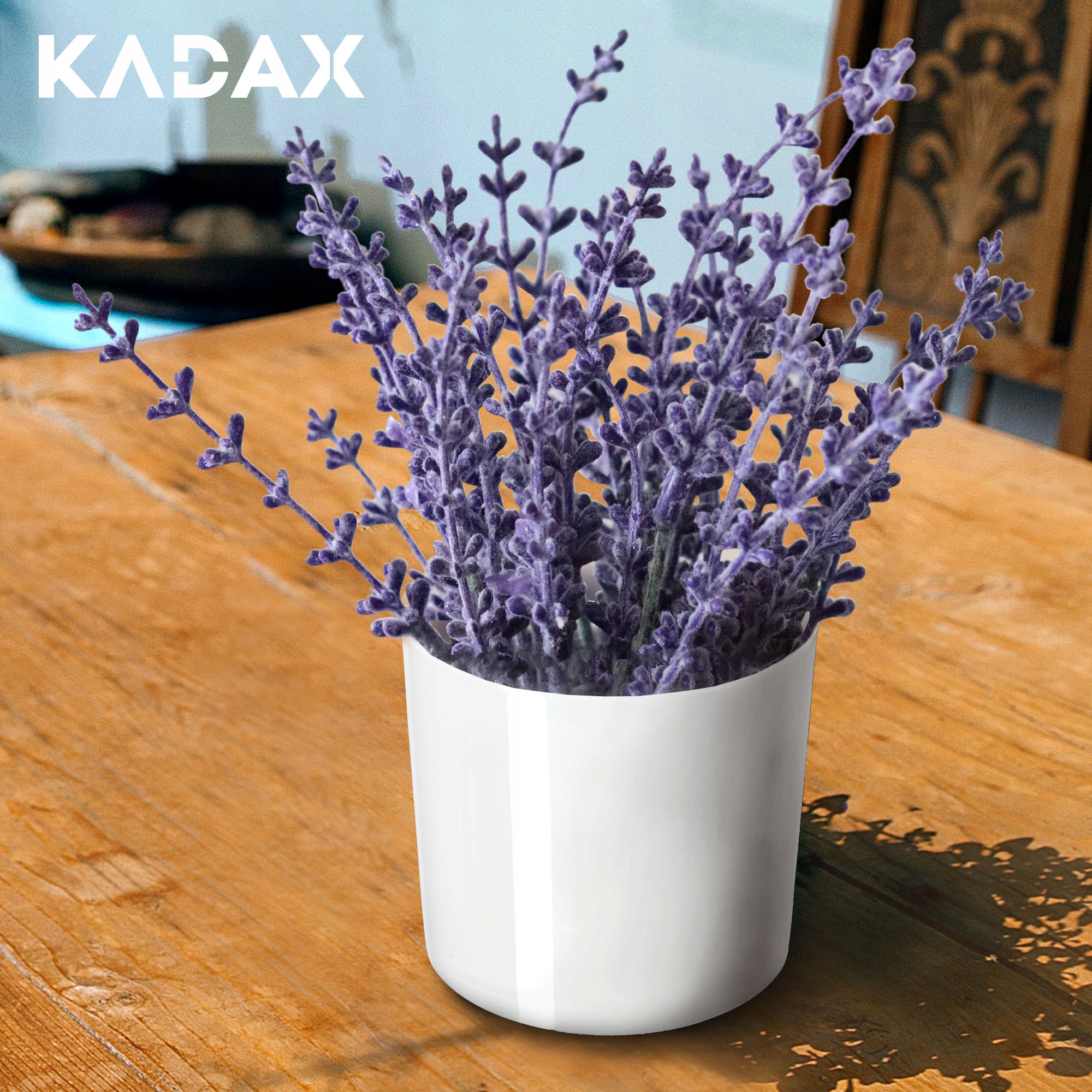 Doniczka na kwiaty okrągła Figari 11 cm, biała