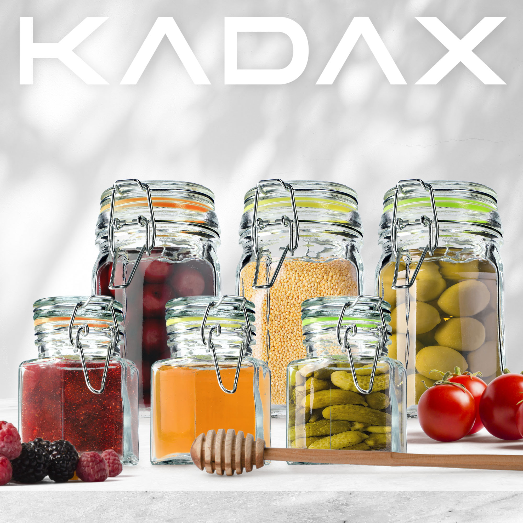 Zestaw słoików z klipsem Fabro 6szt 260 ml