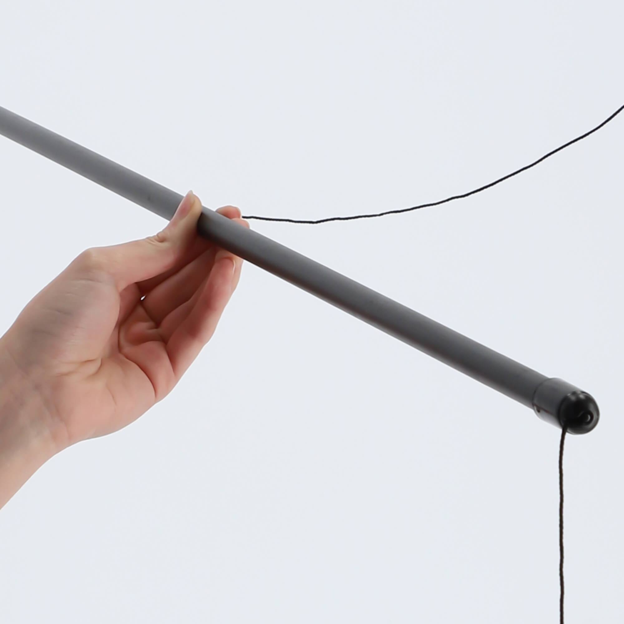 Suszarka sufitowa na pranie Torp, 6 prętów, 140 cm, czarna