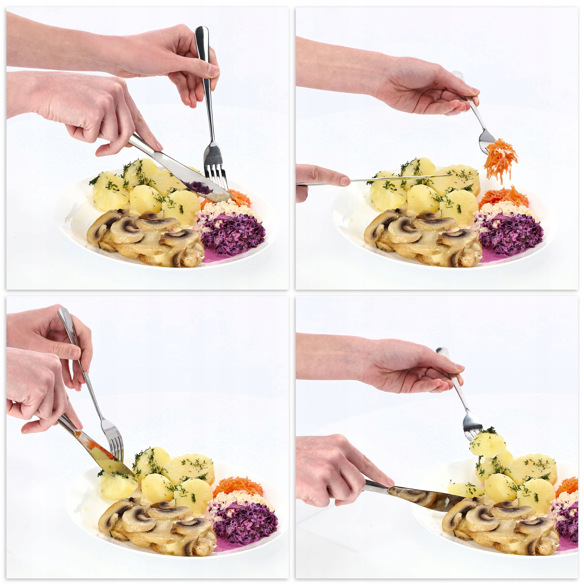 Widelce stołowe 20 x 2 cm, 3 szt.