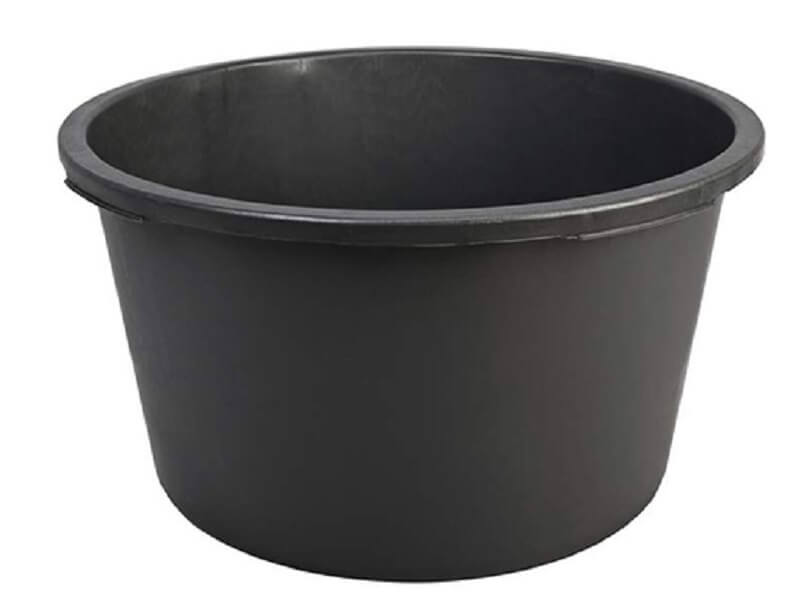 Kastra budowlana okrągła 65 L, czarna