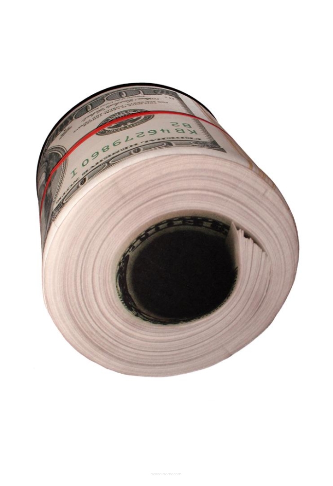 Pufa dekoracyjna Fasano „Dollars" 41 x 40 cm
