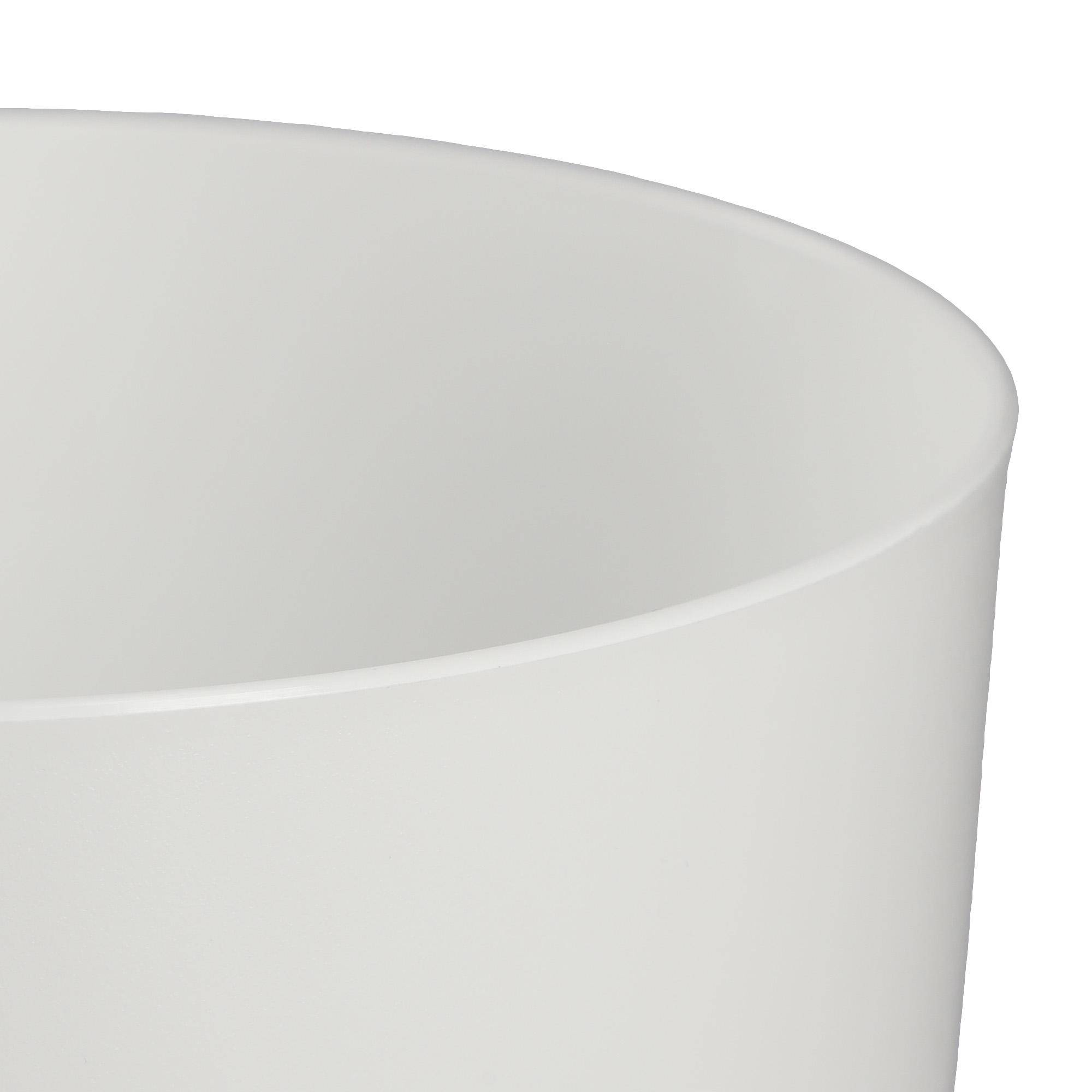 Doniczka Kama z podstawką 20 cm, biała