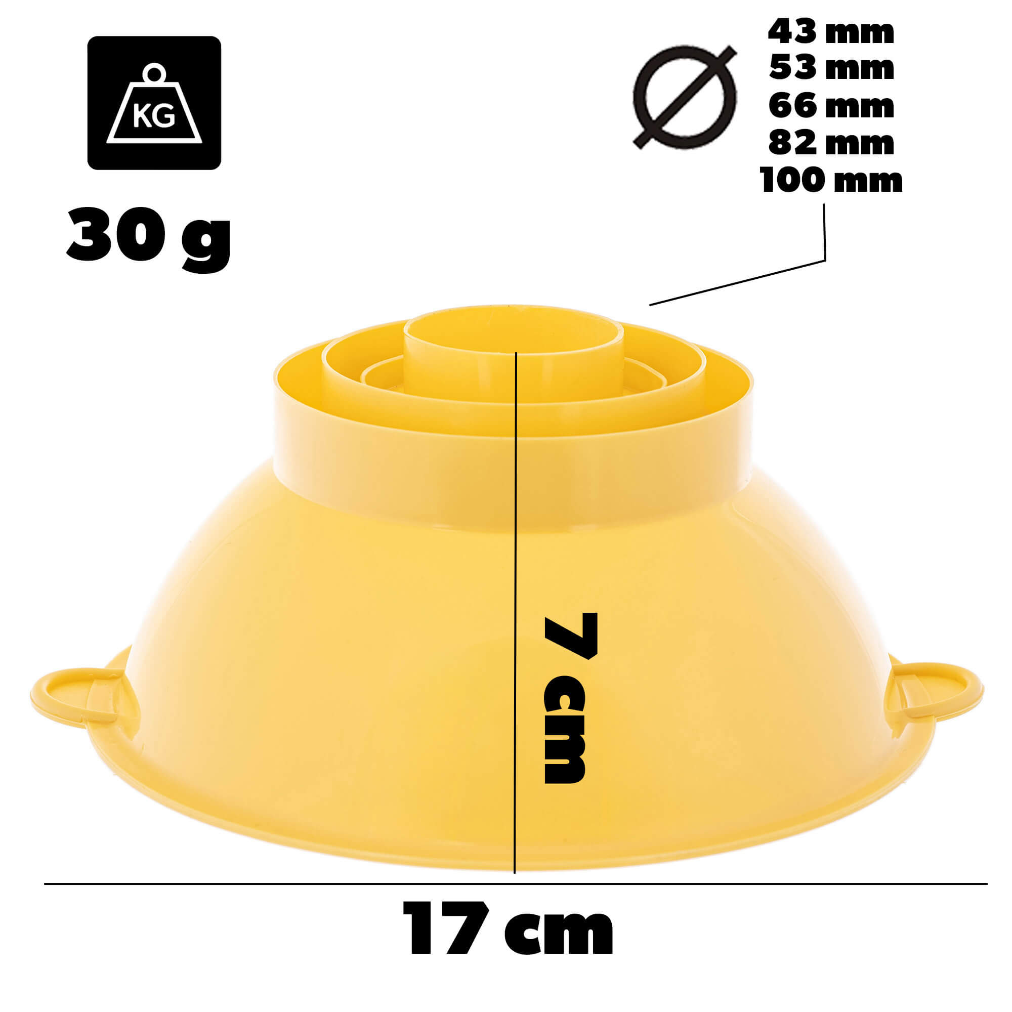 Lejek kuchenny do słoików Serrada, żółty