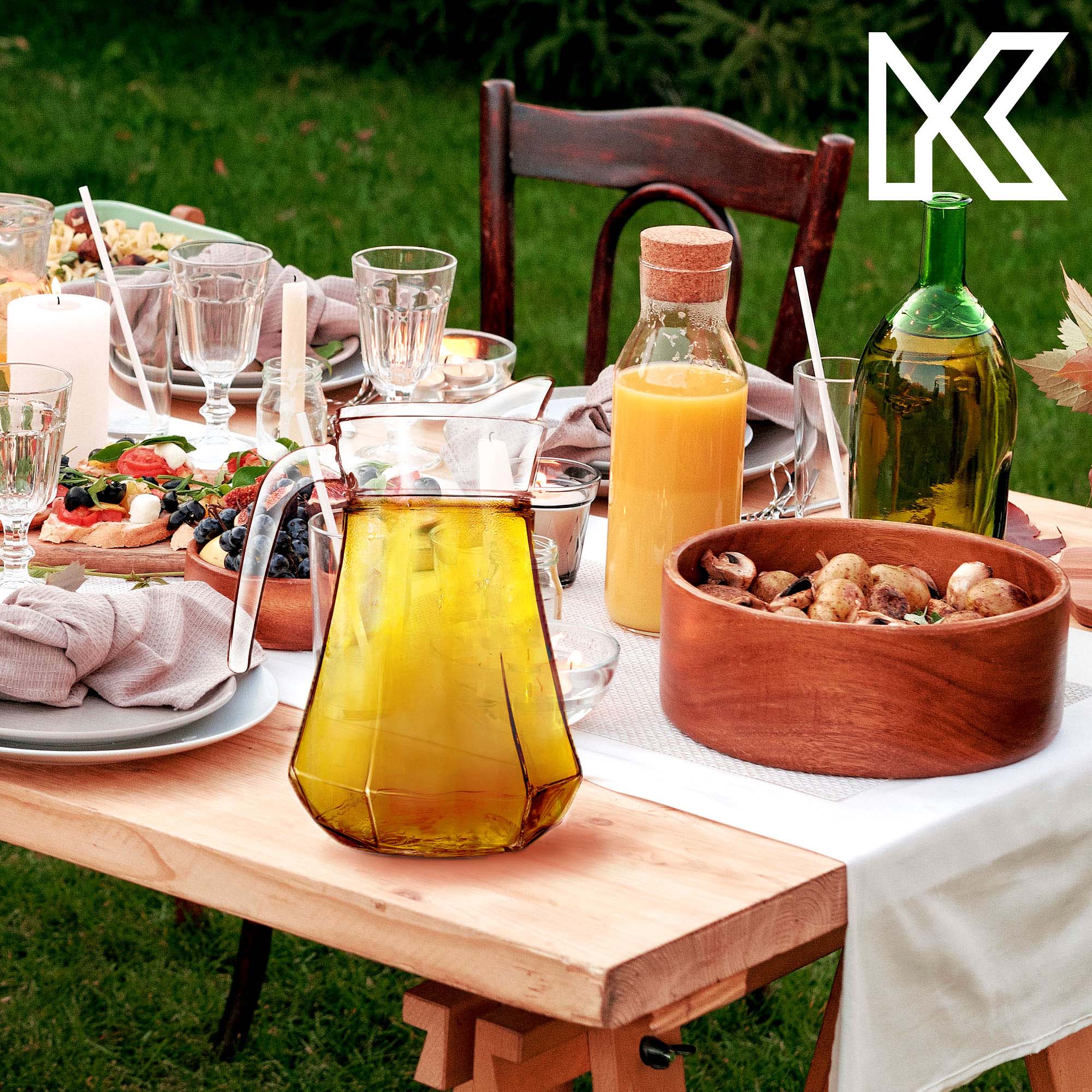 Zestaw szklanek Asti 300 ml 6 szt + Dzbanek Sanza 1,2L