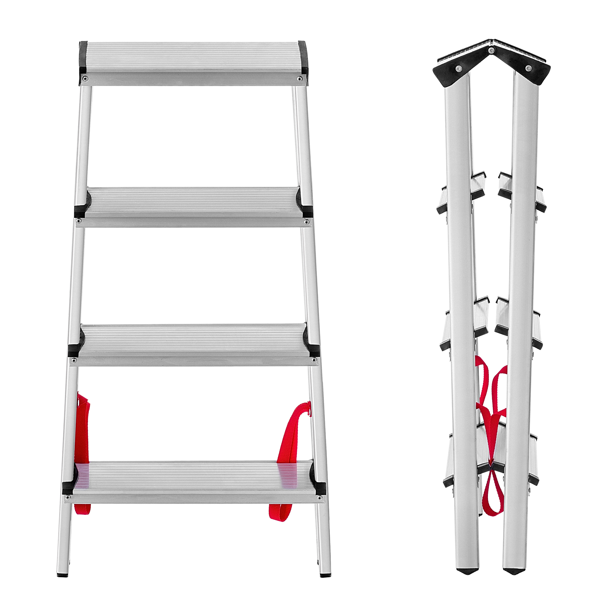 Drabina aluminiowa dwustronna Telti 4 stopnie