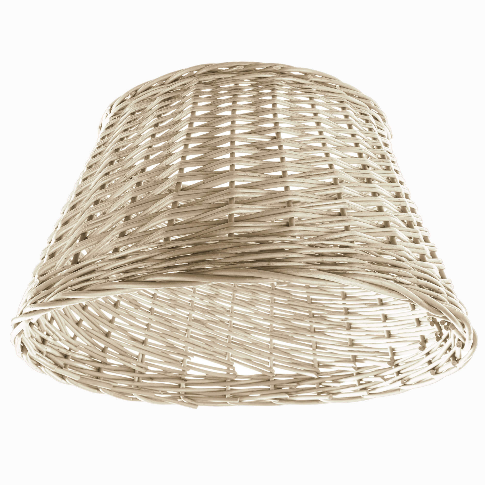 Osłona wiklinowa choinkowa naturalna Aliano 50cm biała