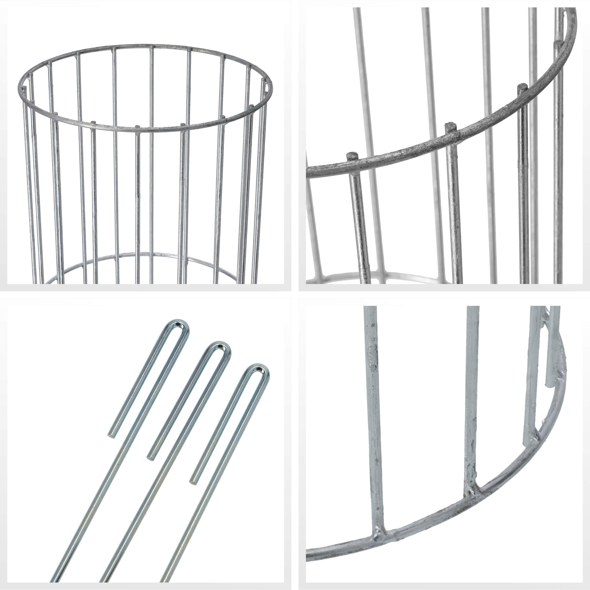 Pergola ogrodowa słup Kanny 120 x 29 cm, srebrna