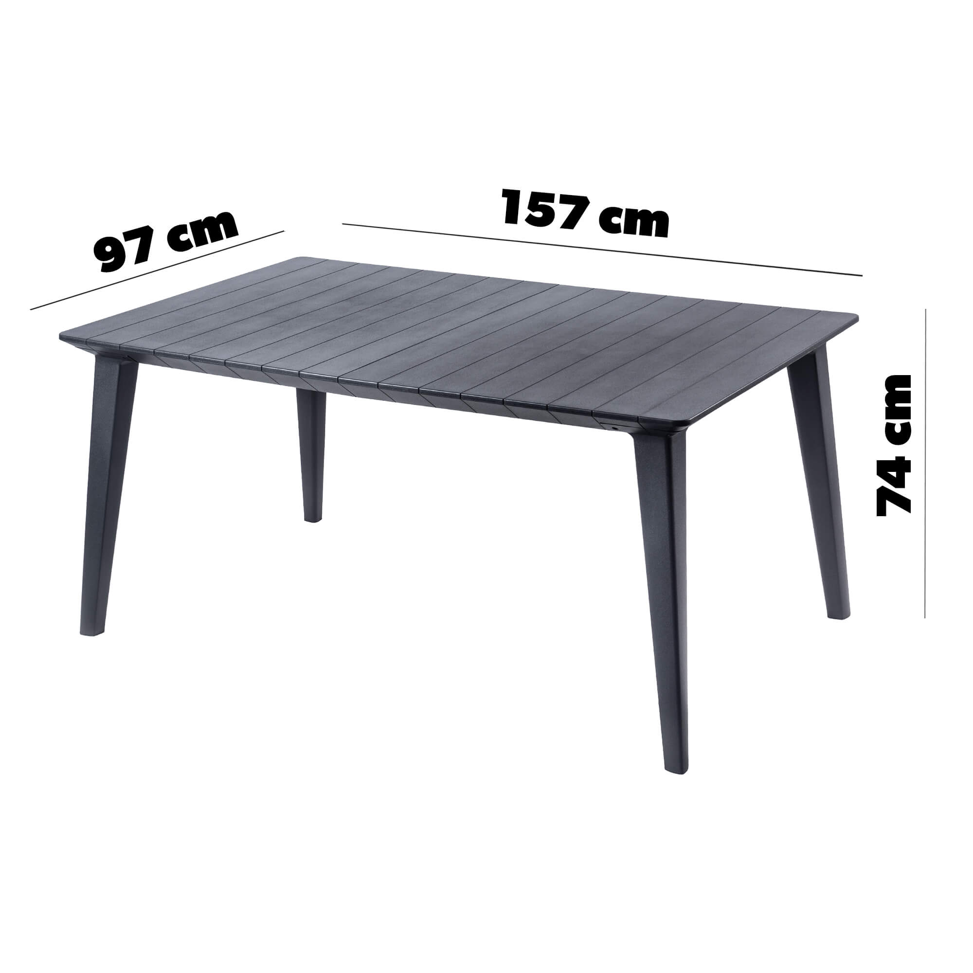 Stół ogrodowy Keter Lima 160 cm grafit
