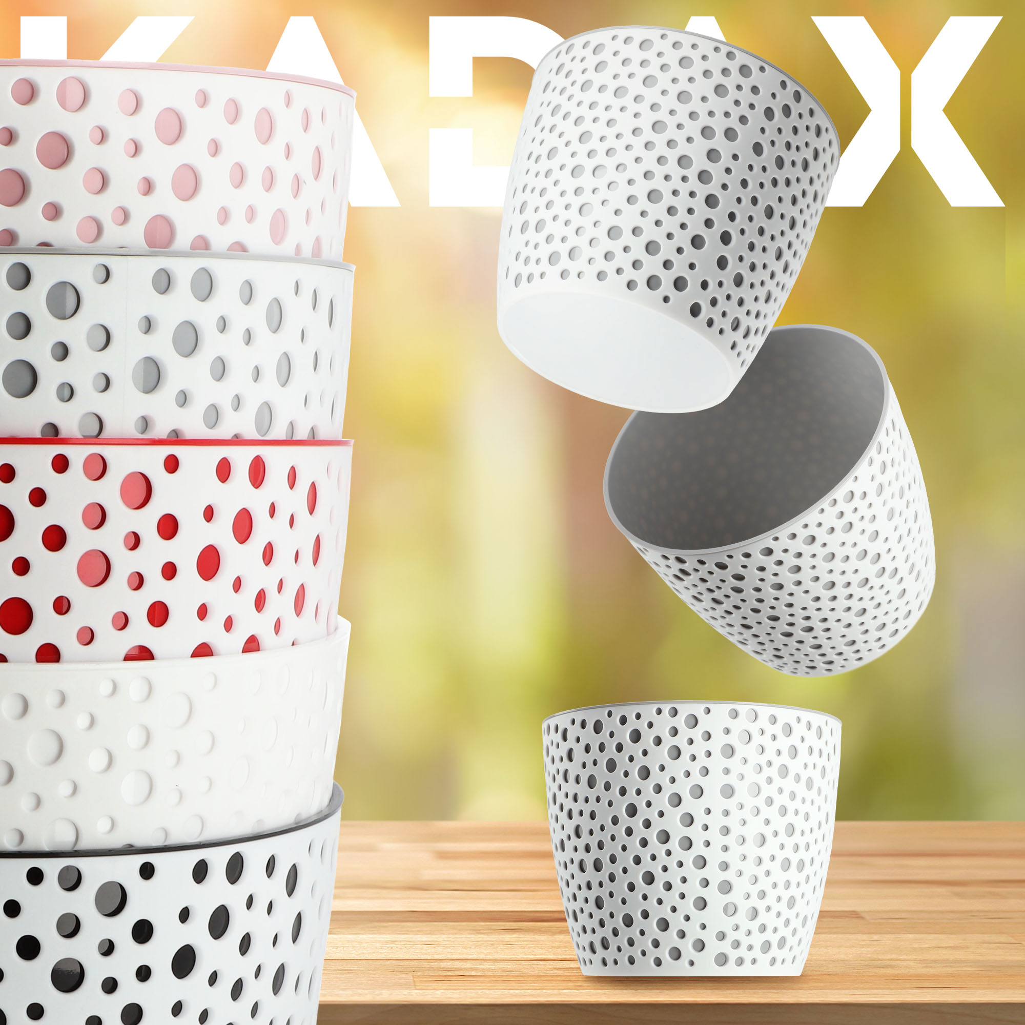 Doniczka na kwiaty Casini 11 cm, szara