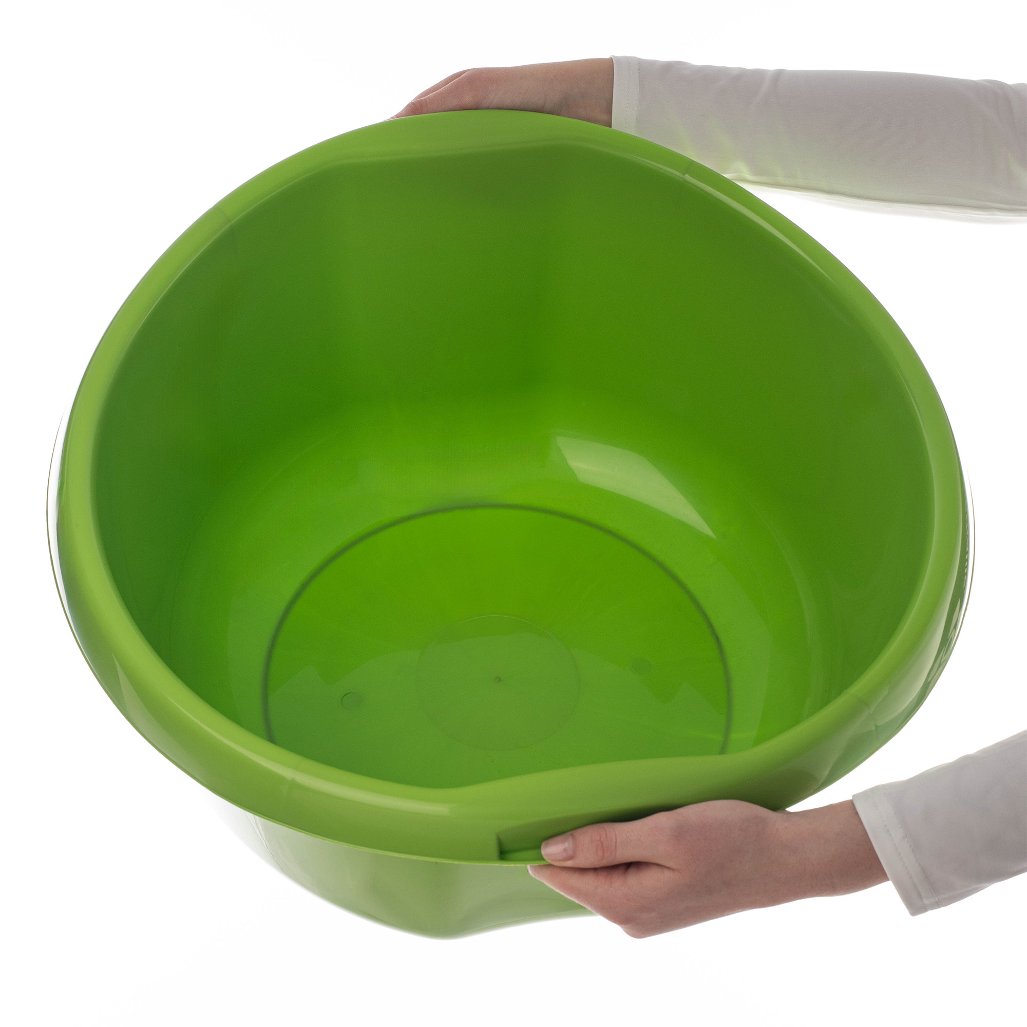 Miednica plastikowa z uchwytami Treix 25L zielona