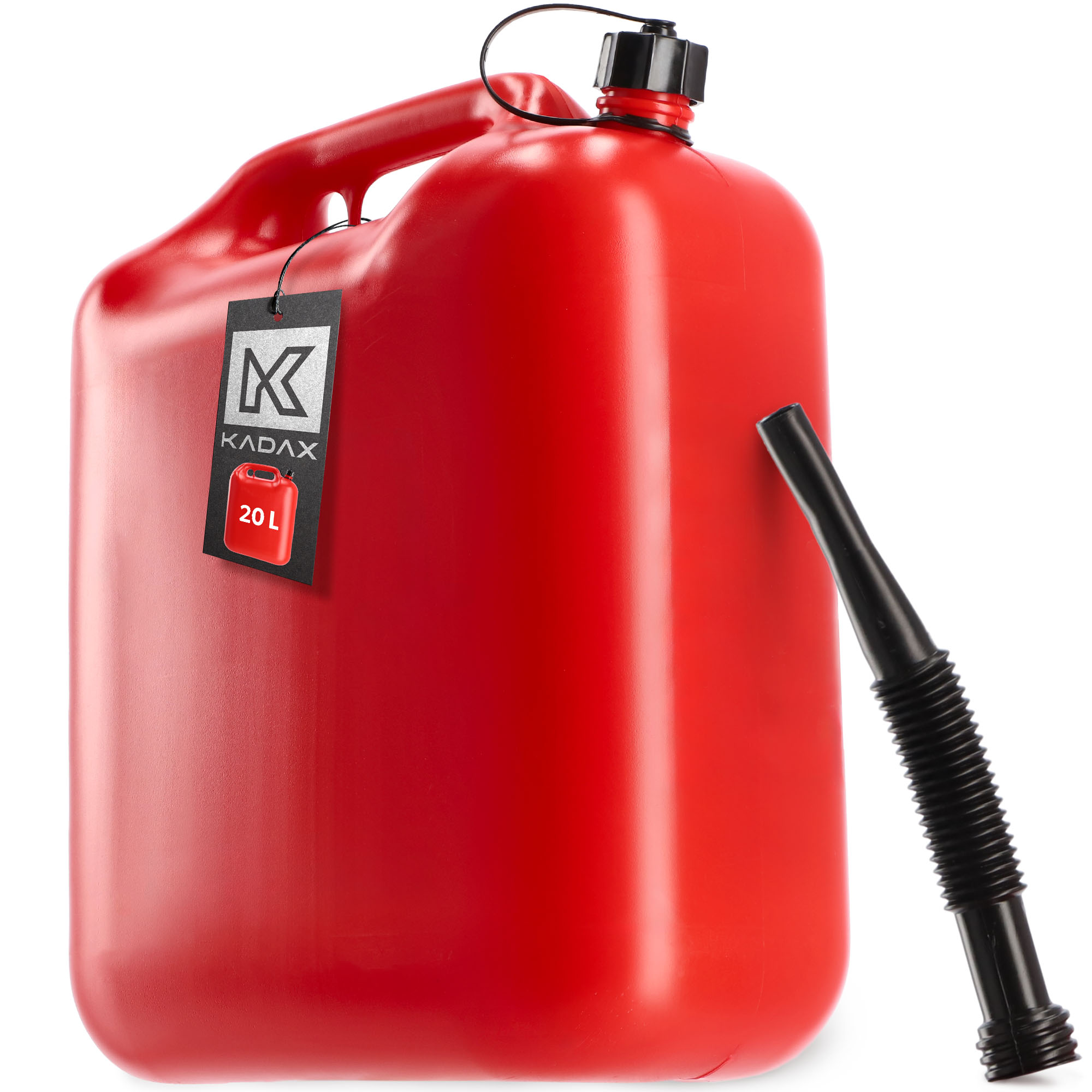 Kanister na paliwo z lejkiem 20L, czerwony
