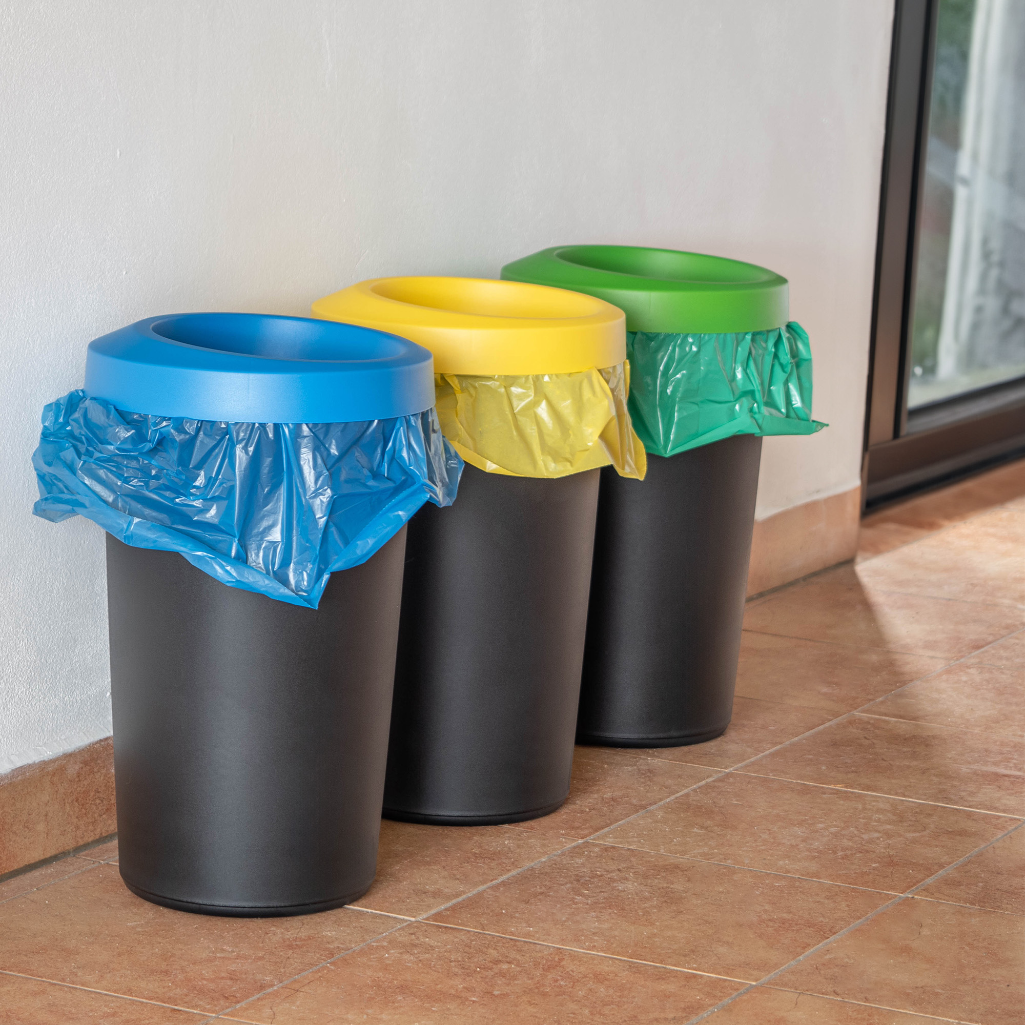 Kosz na śmieci Givry 3 x 25 L czarny