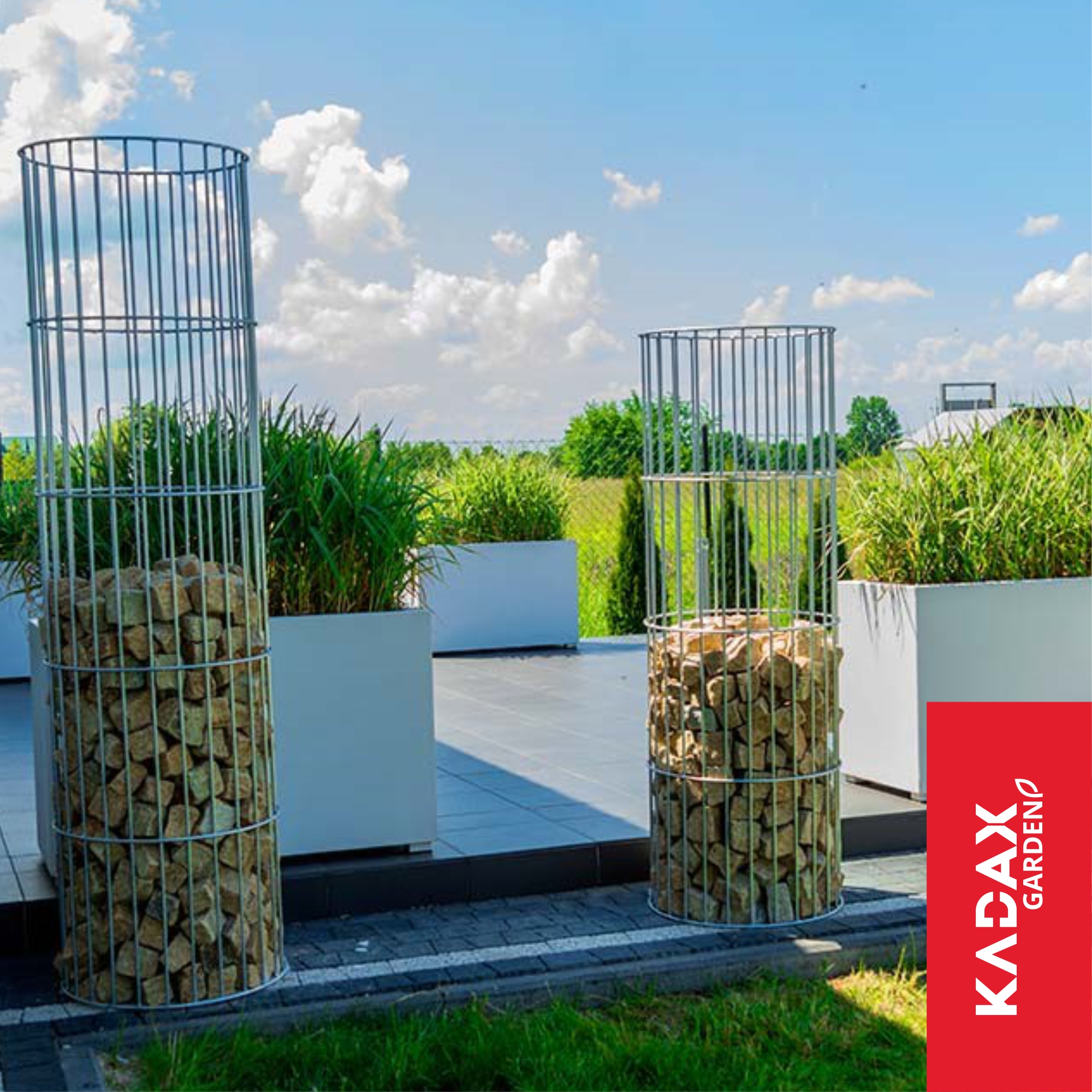 Pergola ogrodowa słup Kanny 120 x 29 cm, srebrna